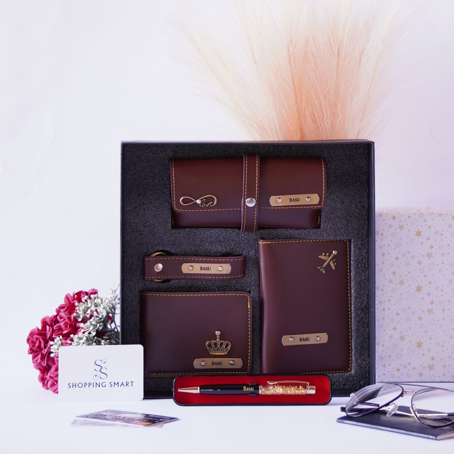 Personalized 5-in-1 Special Hamper for Him - Includes 1 Free Sunglass Case