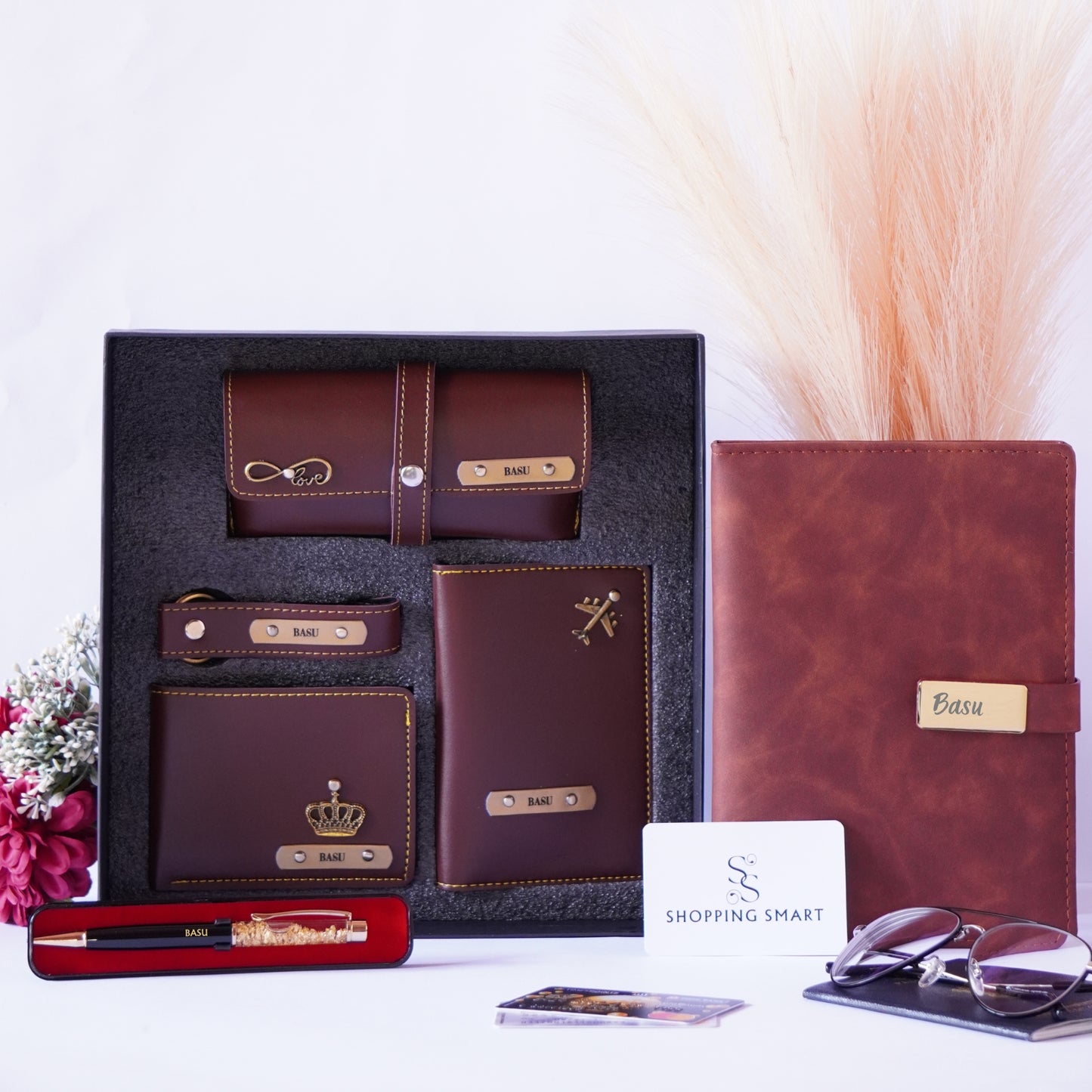 6 in 1 Gift Hamper for Men with Diary & Pen