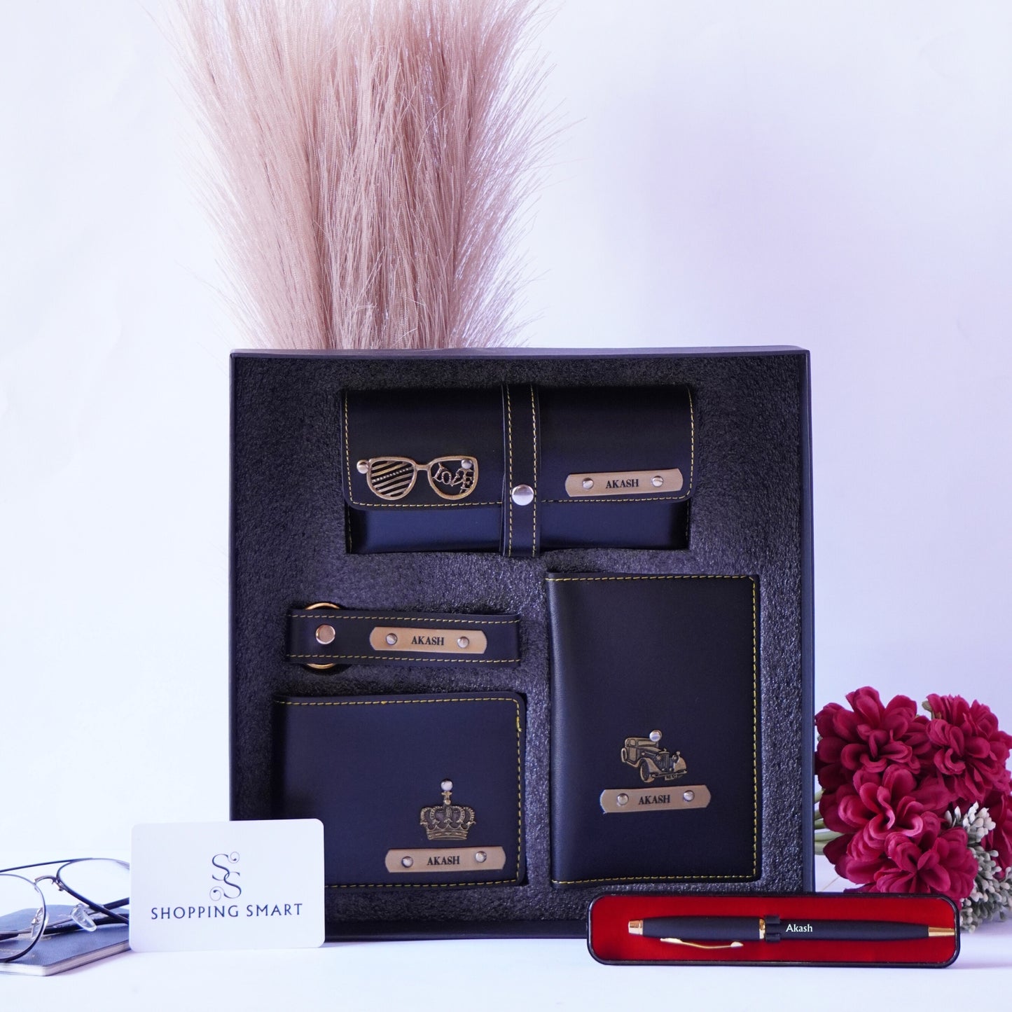 Personalized 5-in-1 Special Hamper for Him - Includes 1 Free Sunglass Case