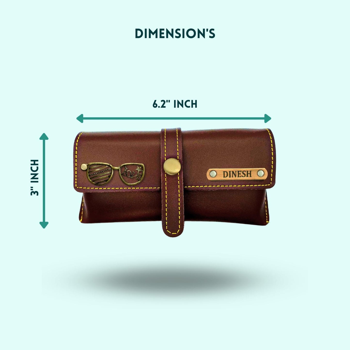 Personalized 4-in-1 Special Gift Hamper for Men - Dark Brown - Includes 1 Free Sunglass Case