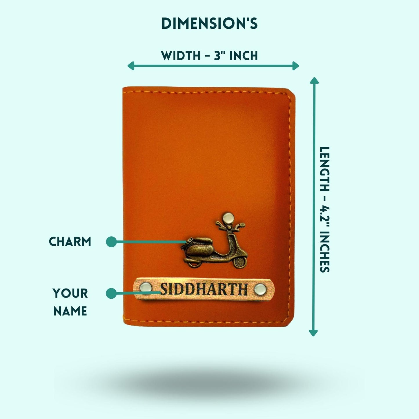 Personalized 4-in-1 Gift Hamper for Unisex ( Includes 1 Free Sunglass Case ) - Card Holder, Keychain, Passport Cover, Sunglass Case