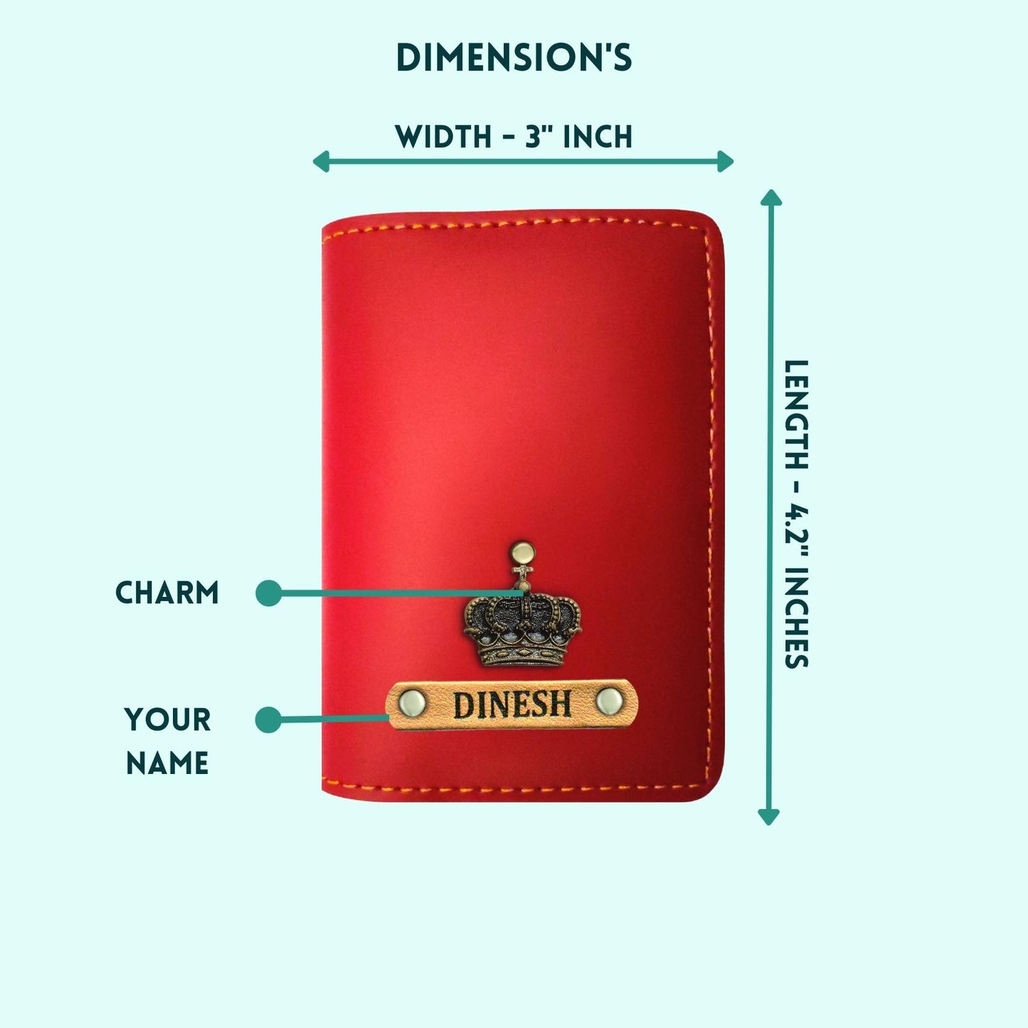 Personalized 4-in-1 Gift Hamper for Unisex ( Includes 1 Free Sunglass Case ) - Card Holder, Keychain, Passport Cover, Sunglass Case