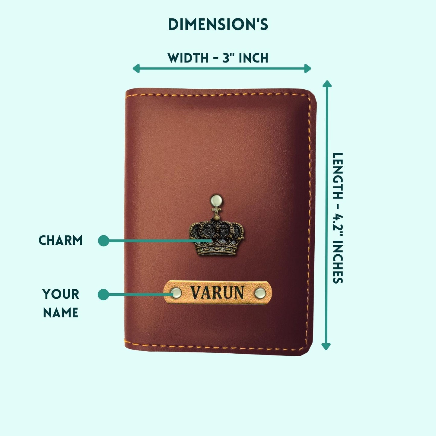 Personalized 4-in-1 Gift Hamper for Unisex ( Includes 1 Free Sunglass Case ) - Card Holder, Keychain, Passport Cover, Sunglass Case