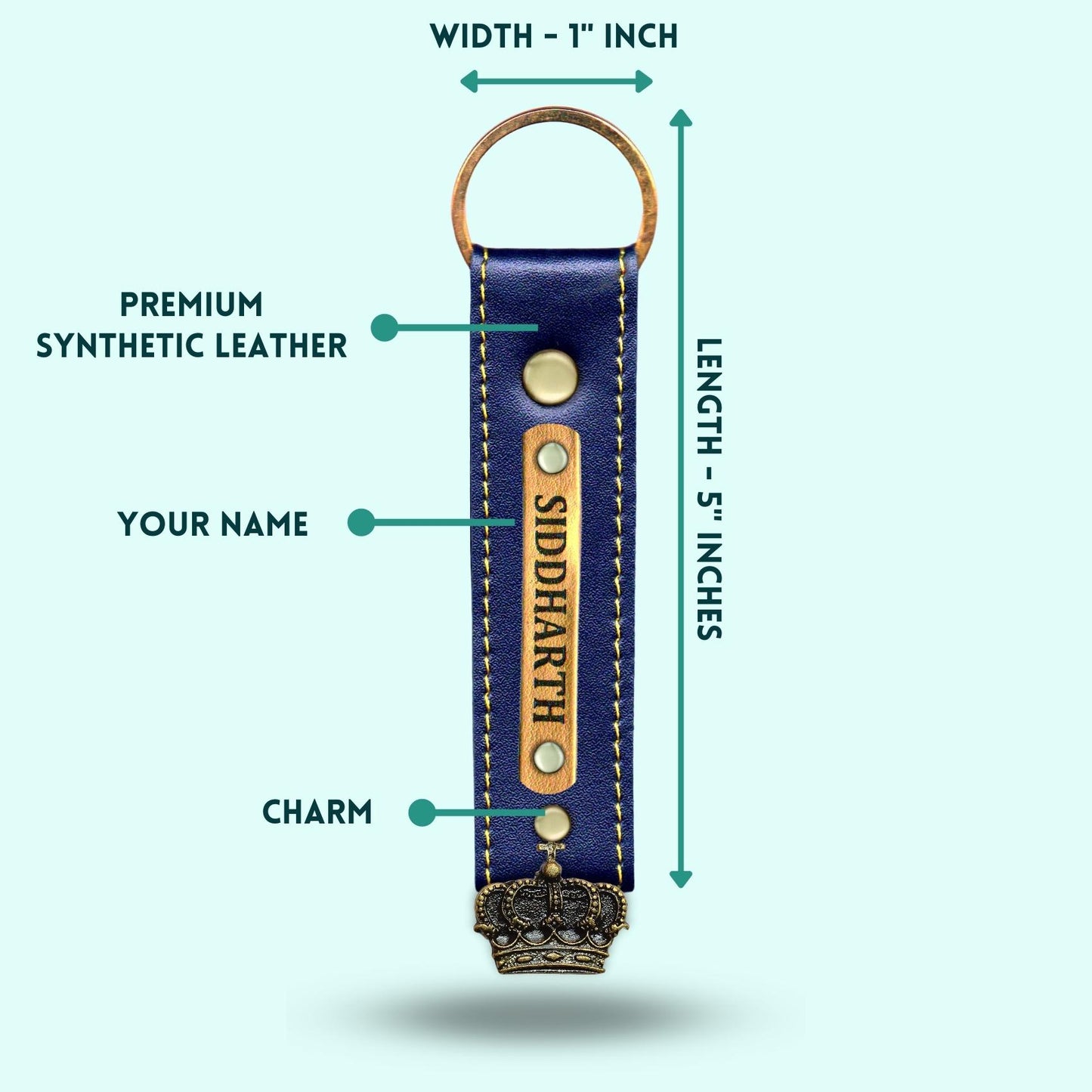 Personalized 4-in-1 Special Hamper For Him - Includes 1 Free Keychain - Blue