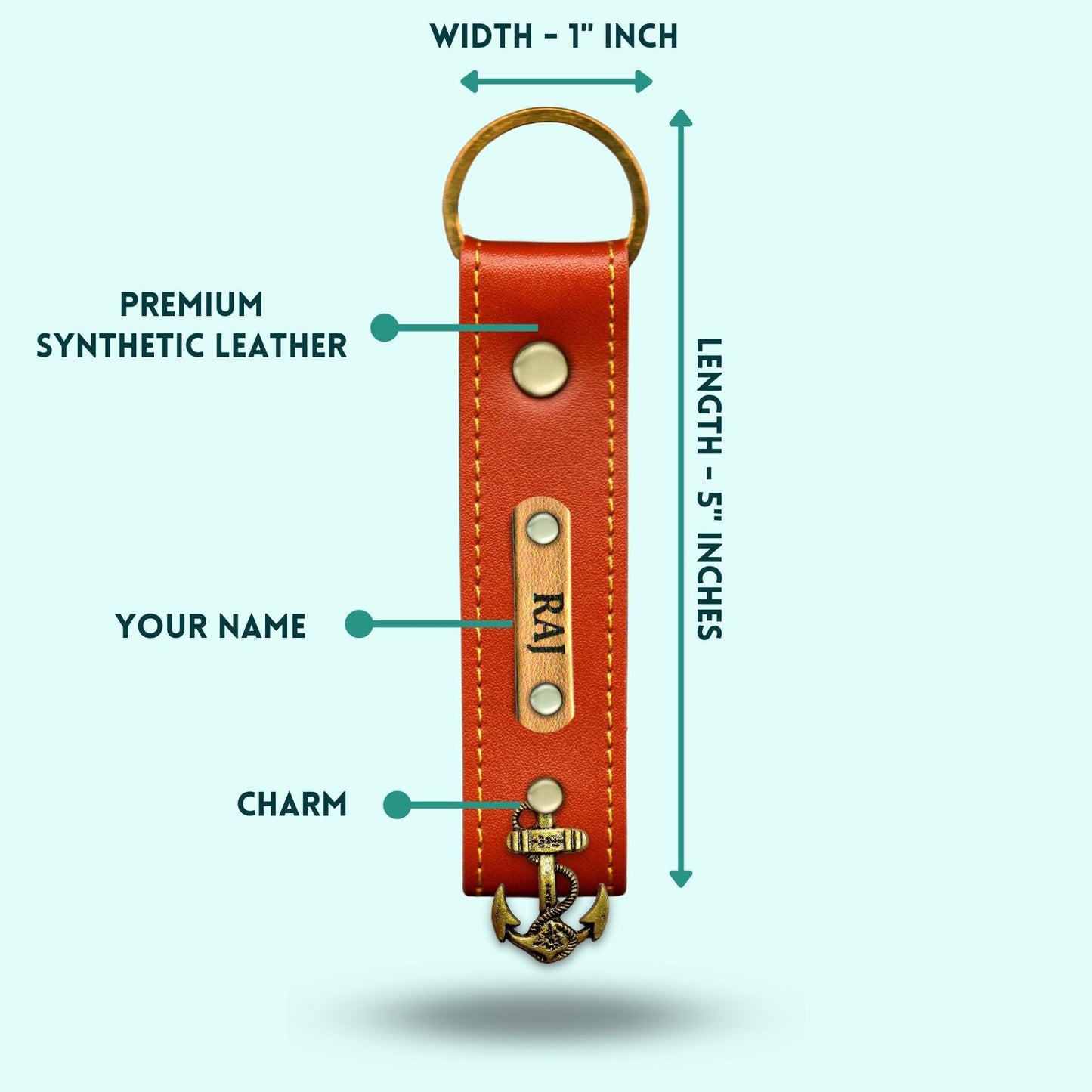 Personalized 4-in-1 Special Hamper For Him - Includes 1 Free Keychain - Tan