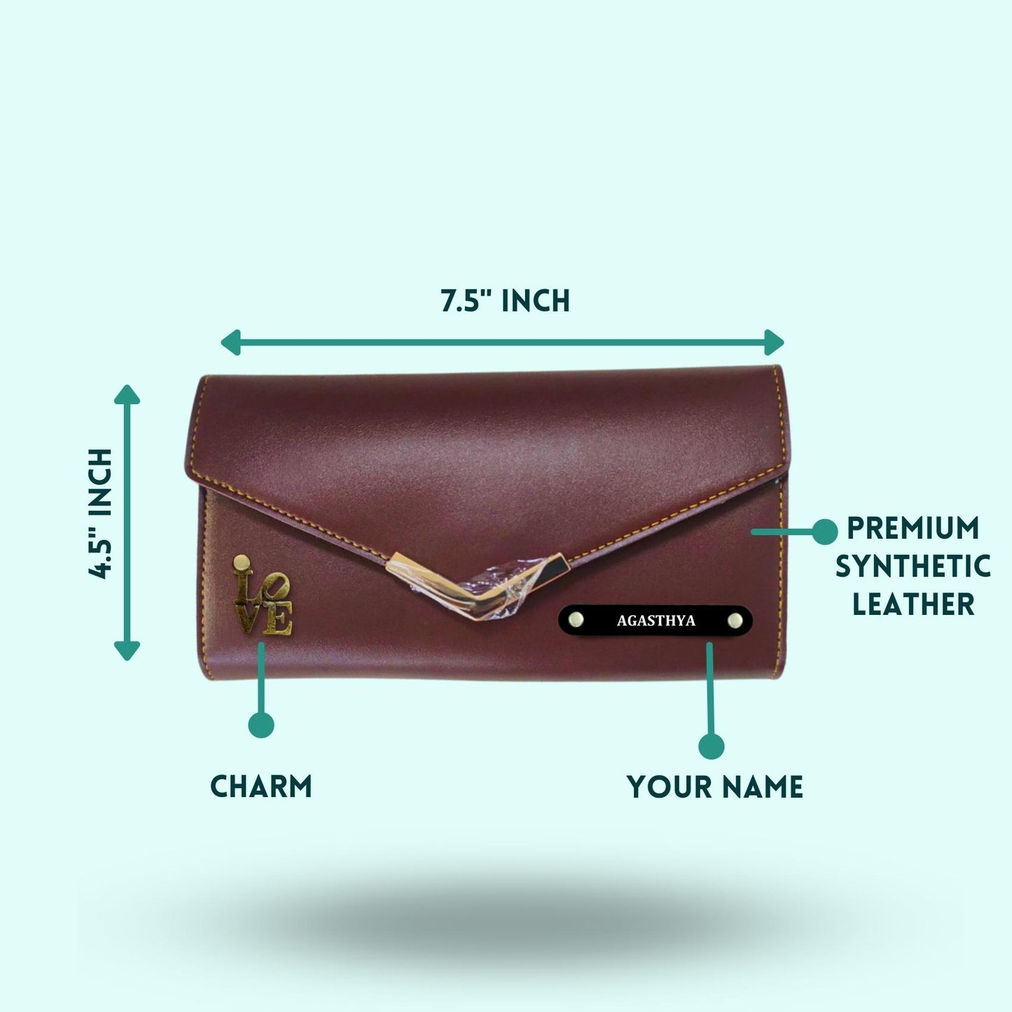 Personalized Gift Hamper Set for Women ( Includes 1 Free Bottle ) - Black Metal Name Tag