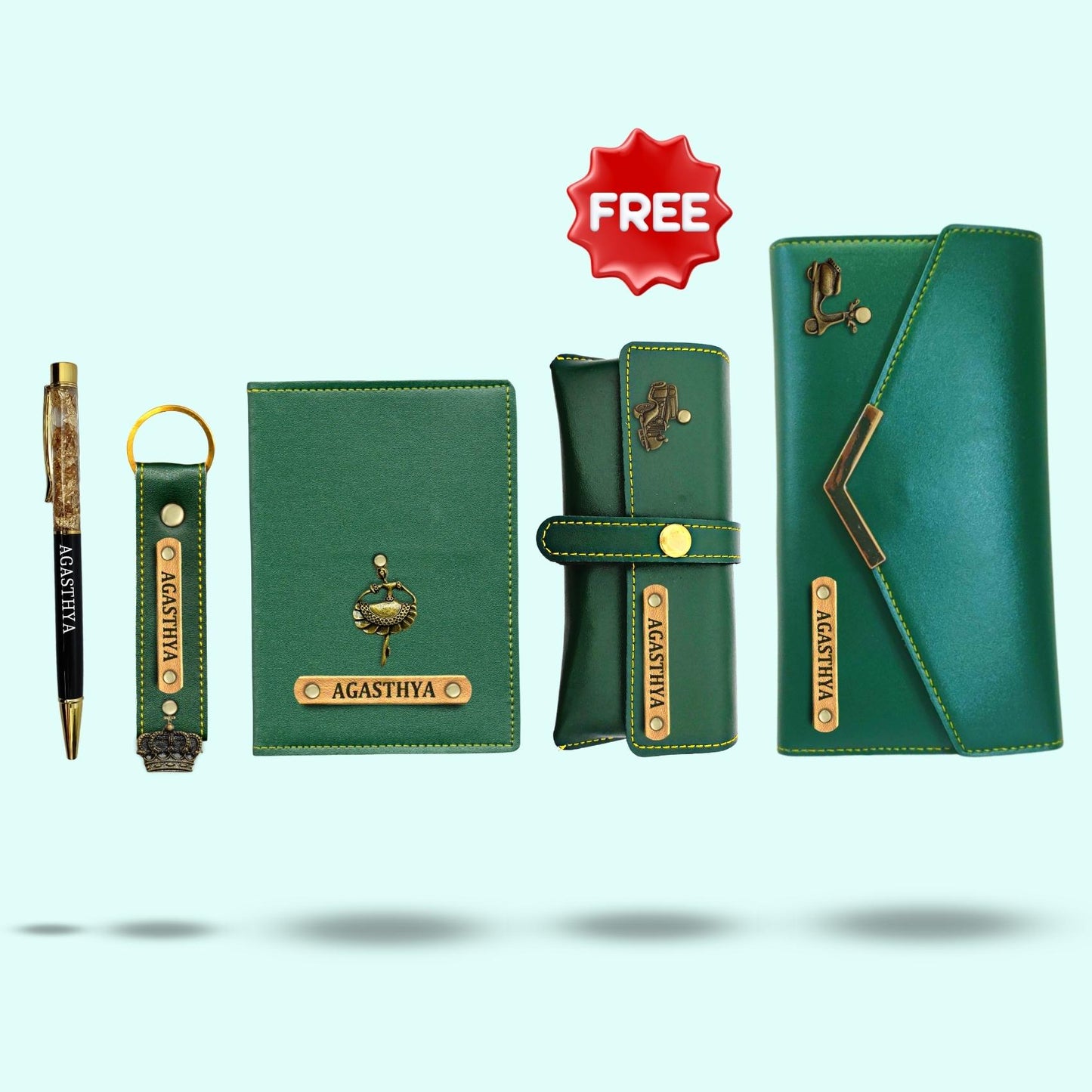 5-in-1 Personalized Special Combo for Women - Includes 1 Free Sunglass Case