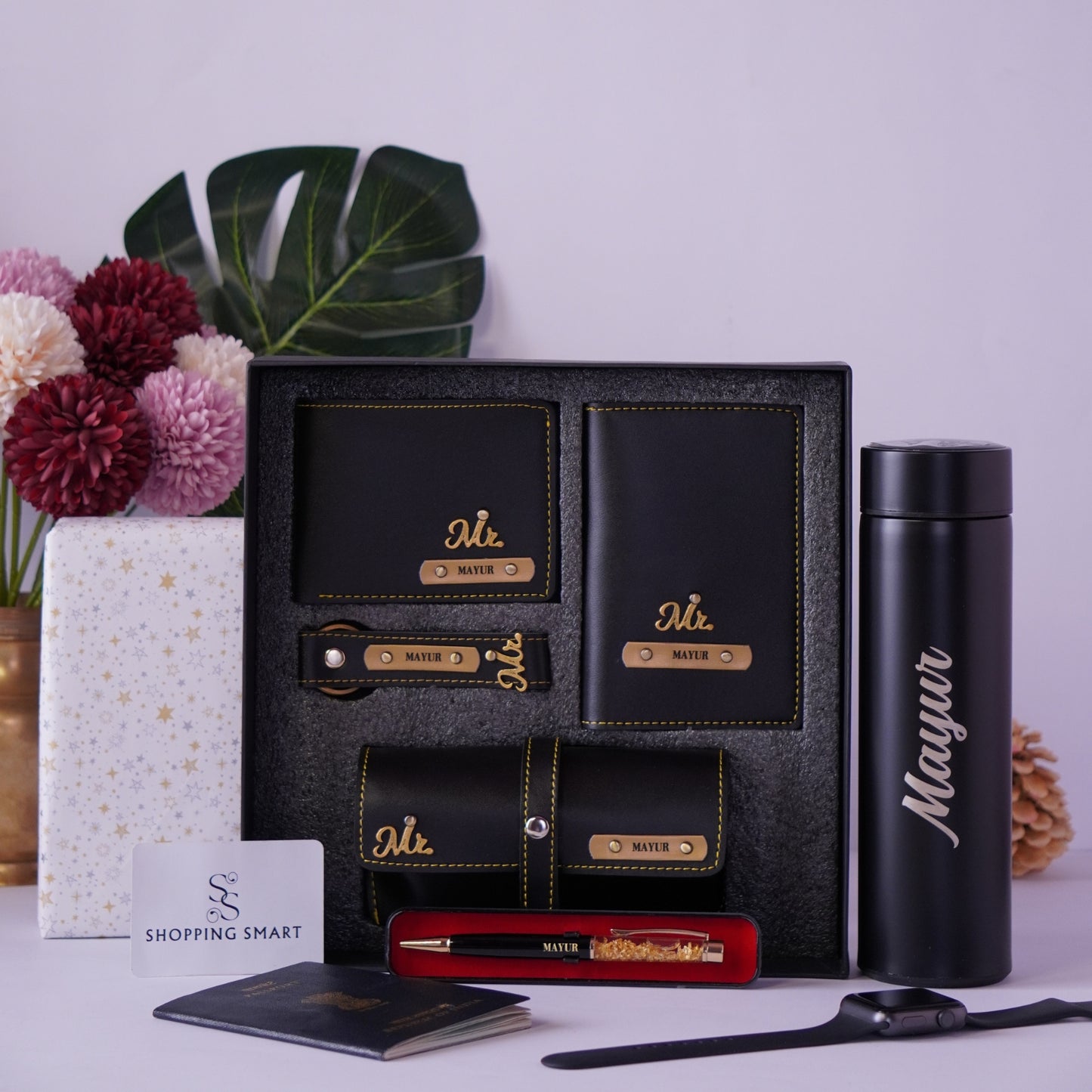 Personalized 6-in-1 Special Gift Hamper for Him - Includes 1 Free Bottle