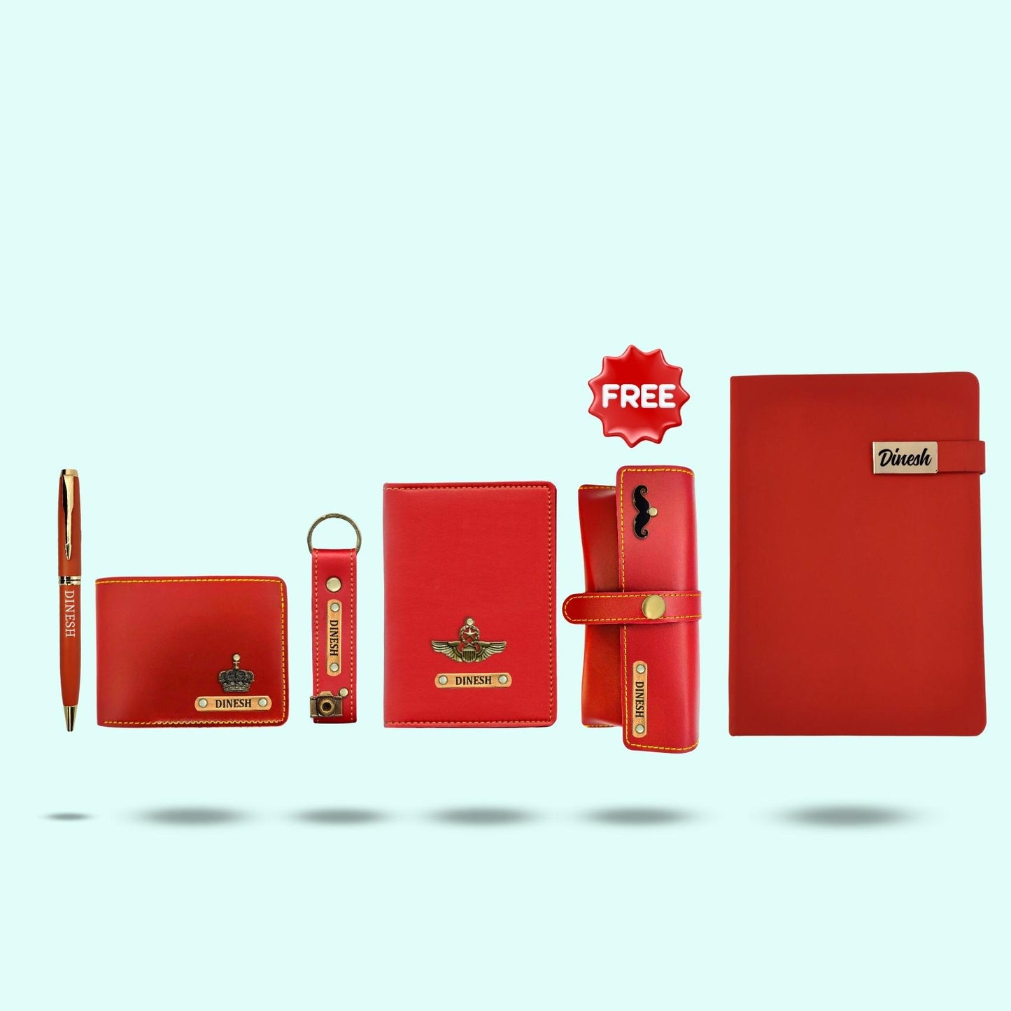 6 in 1 Gift Hamper for Men with Diary & Pen