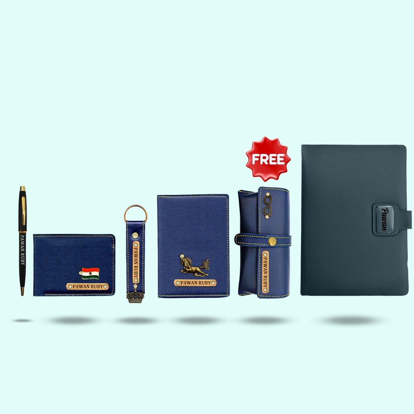 6 in 1 Gift Hamper for Men with Diary & Pen