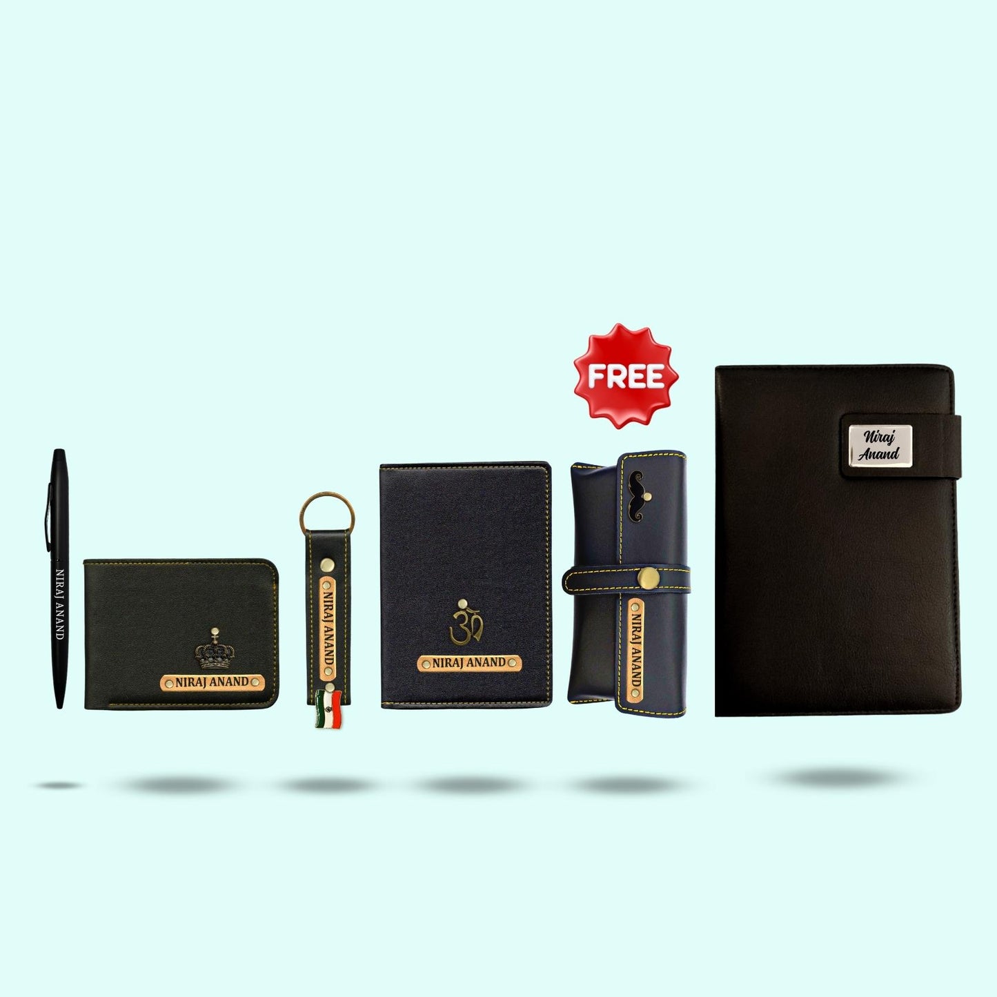 6 in 1 Gift Hamper for Men with Diary & Pen