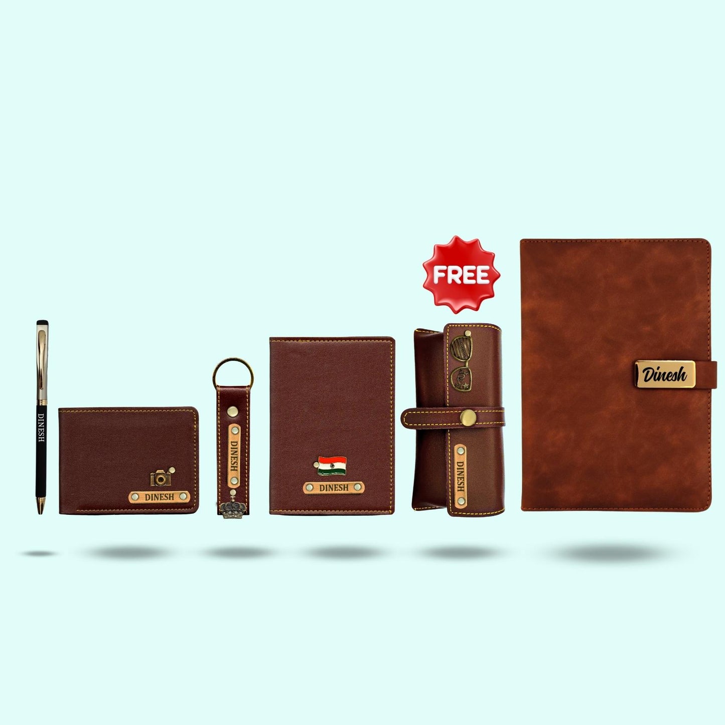 6 in 1 Gift Hamper for Men with Diary & Pen