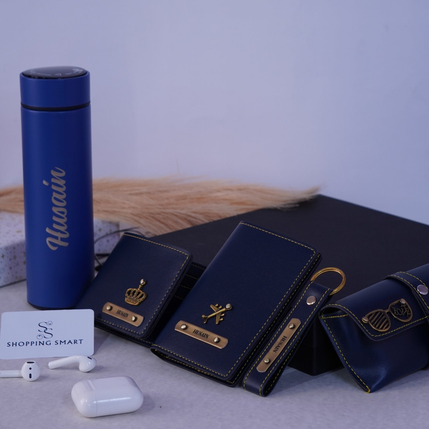 Personalized Gift Set Hamper for Men - Includes 1 Free Bottle