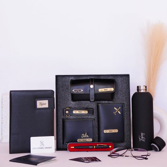 7 in 1 Unique Gift Hamper for Men - Includes Free Aqua Thirst Bottle