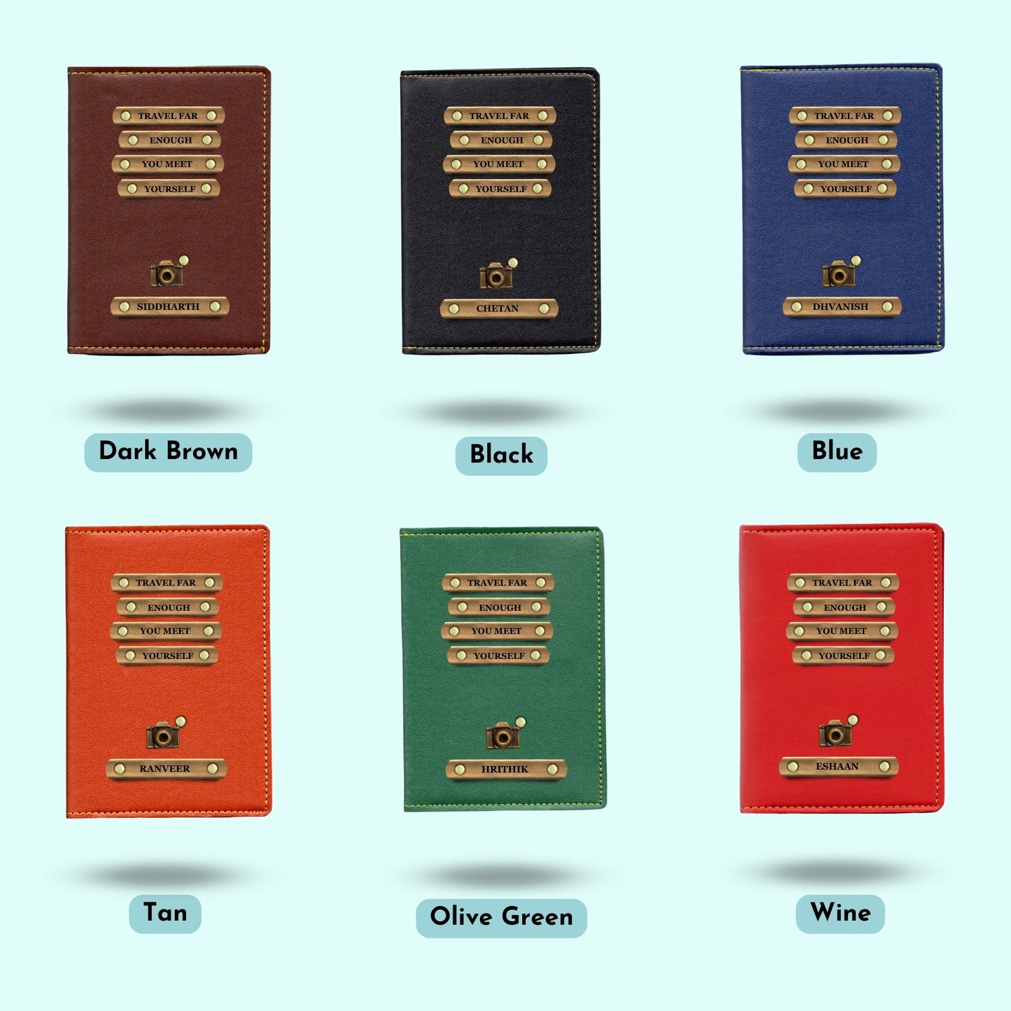 Personalised Passport Cover - Travel Far Enough, You Meet Yourself