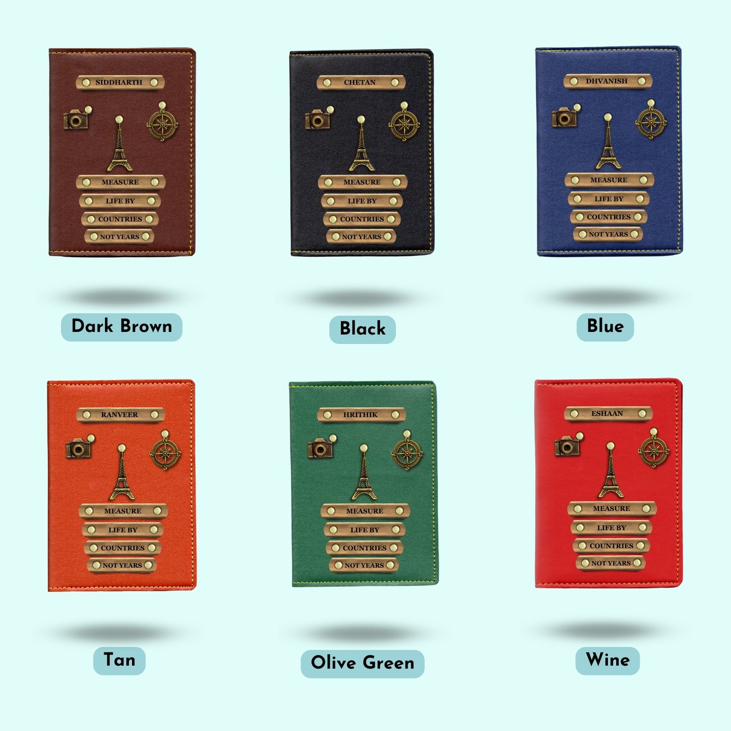 Personalised Passport Cover - Measure Life By Countries Not Years