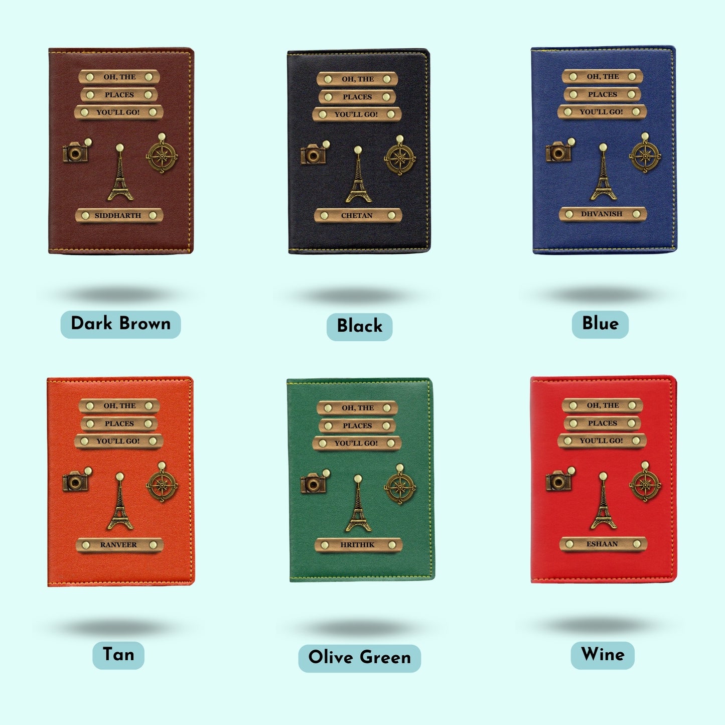 Personalised Passport Cover - Oh, The Places You'll Go!