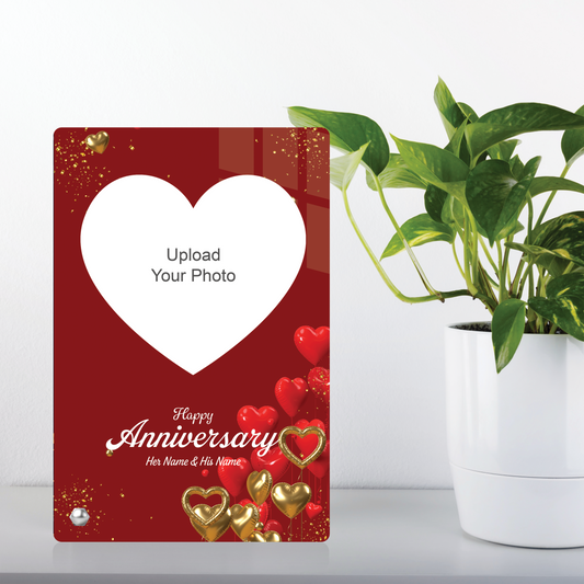 Anniversary With Love Design Photo Stand For Showcase or Desktop