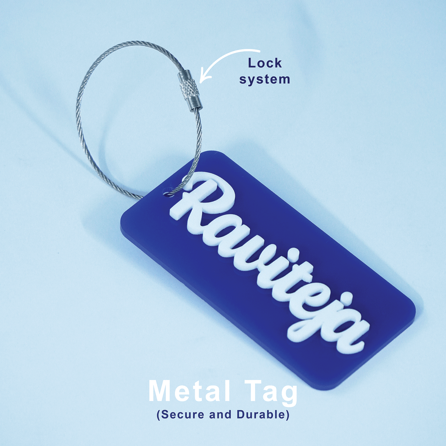 Personalized Acrylic Luggage Name Tag