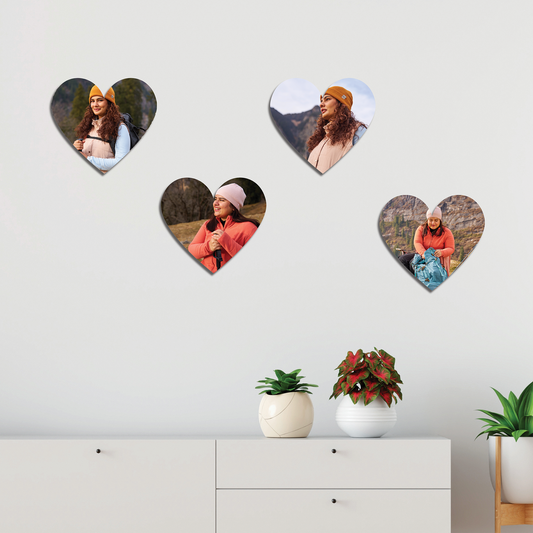 Personalized Photo Gallery Set of 4 - Love