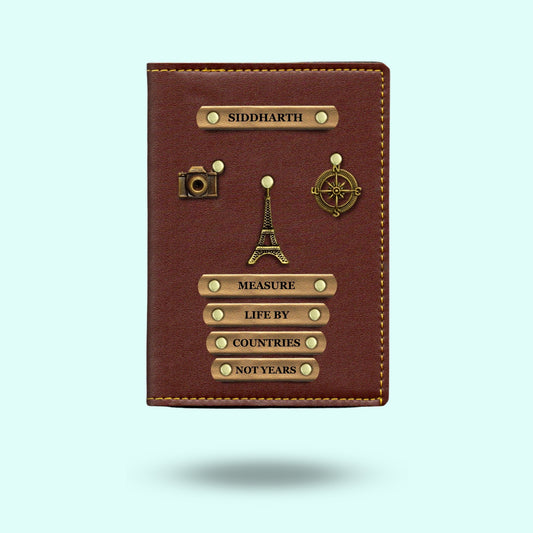 Personalised Passport Cover - Measure Life By Countries Not Years