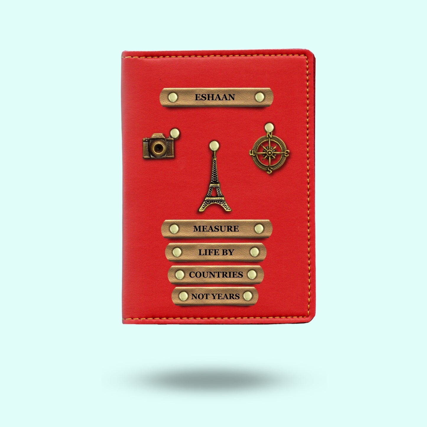Personalised Passport Cover - Measure Life By Countries Not Years