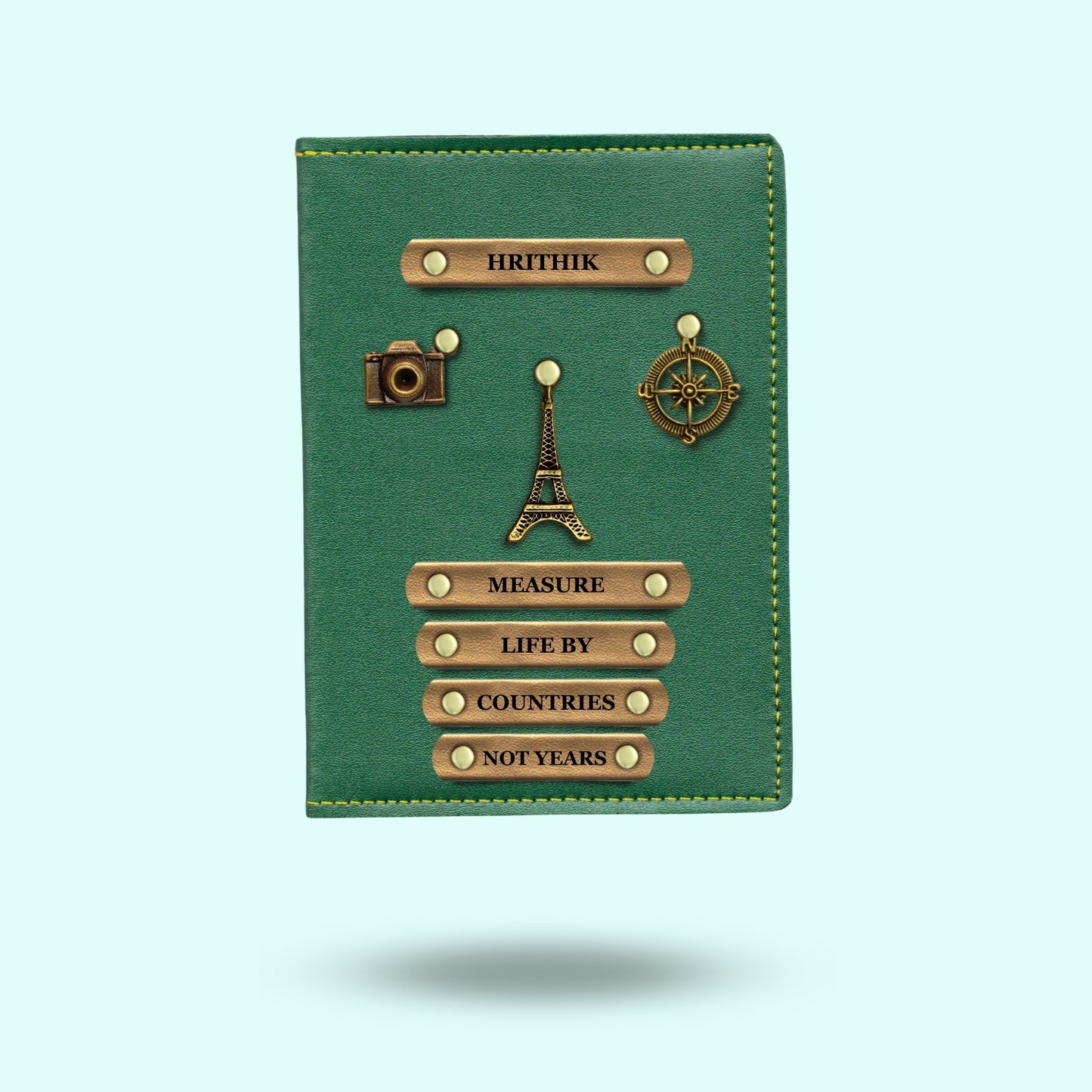 Personalised Passport Cover - Measure Life By Countries Not Years