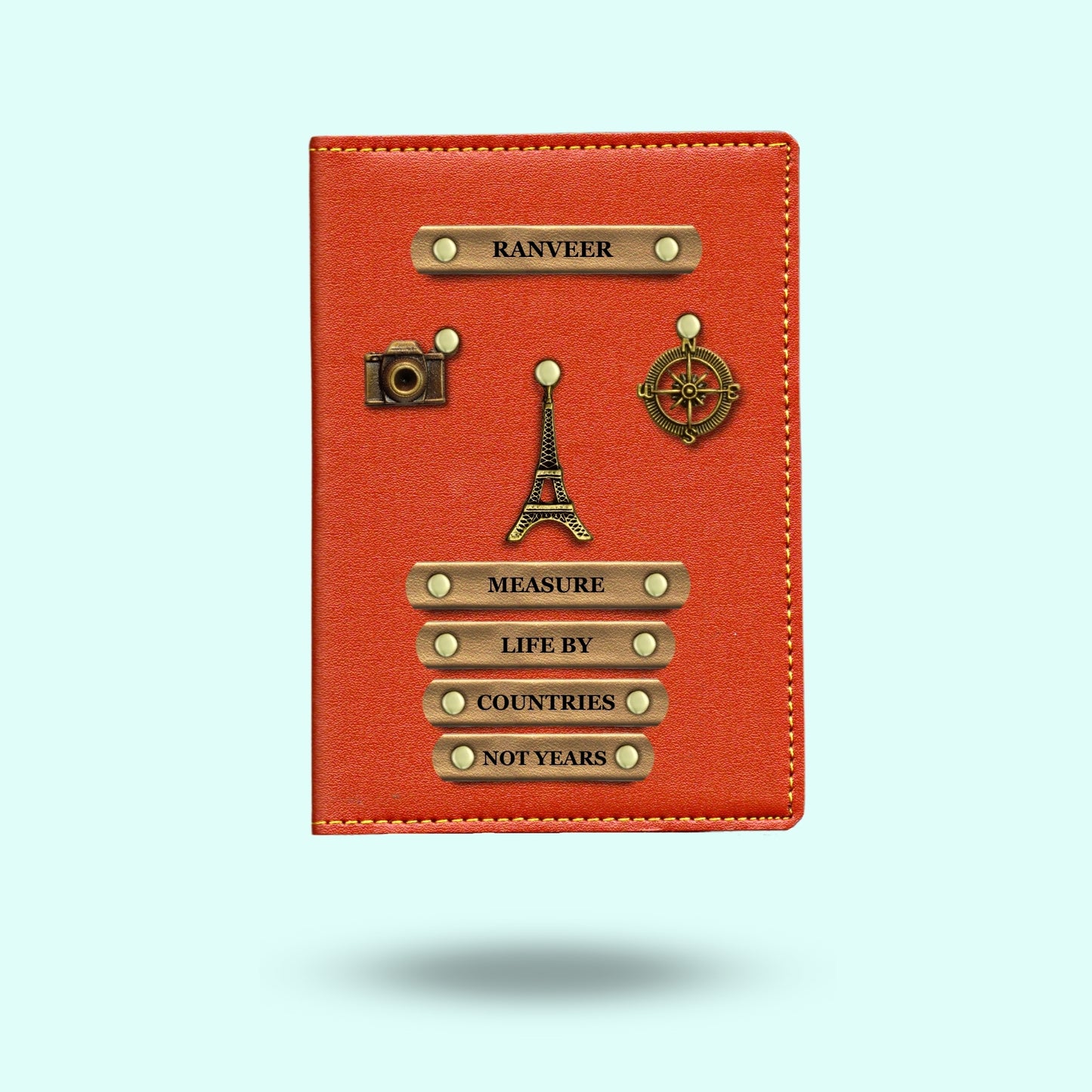 Personalised Passport Cover - Measure Life By Countries Not Years