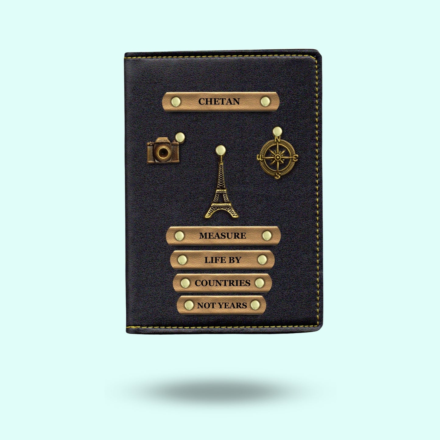 Personalised Passport Cover - Measure Life By Countries Not Years