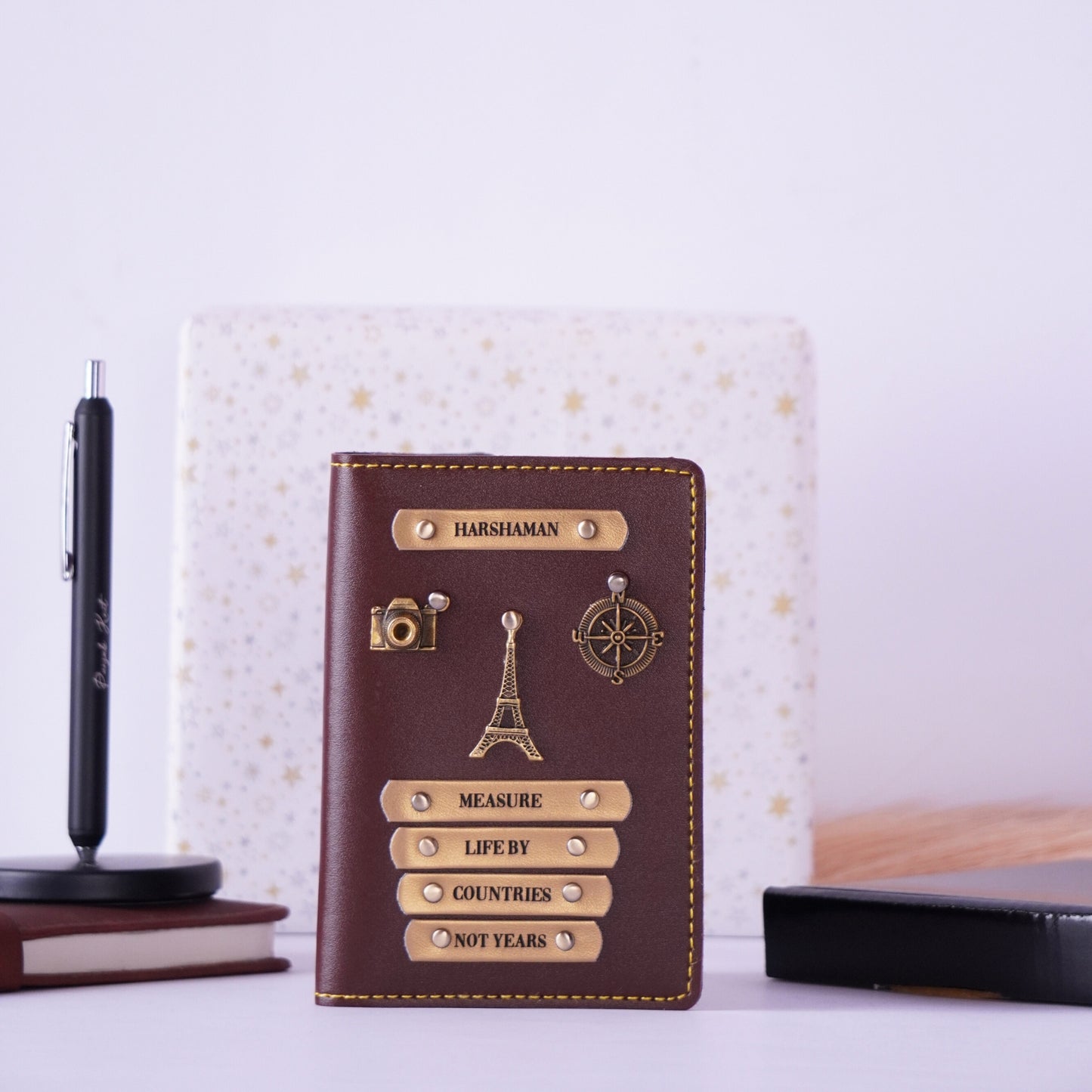 Personalised Passport Cover - Measure Life By Countries Not Years