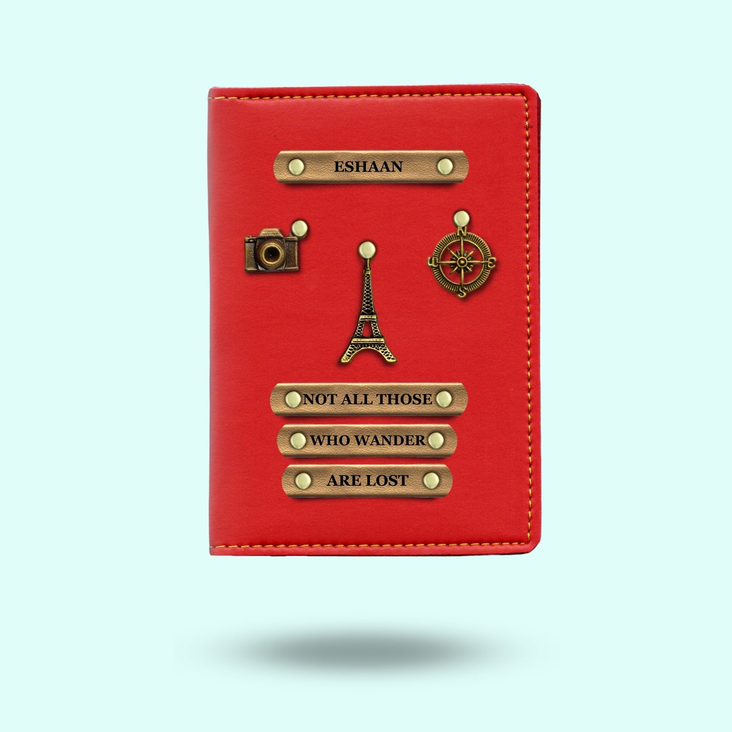 Personalised Passport Cover - Not All Those Who Wander Are Lost