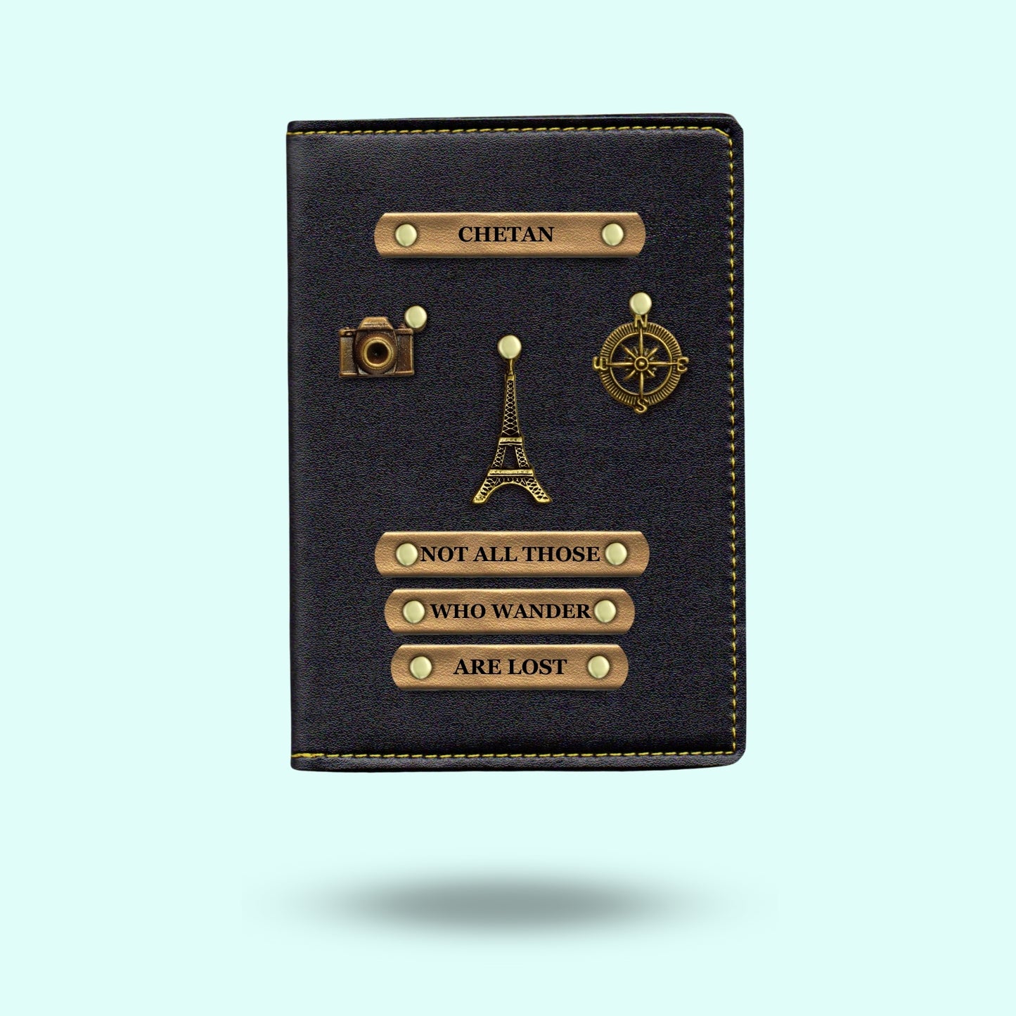 Personalised Passport Cover - Not All Those Who Wander Are Lost