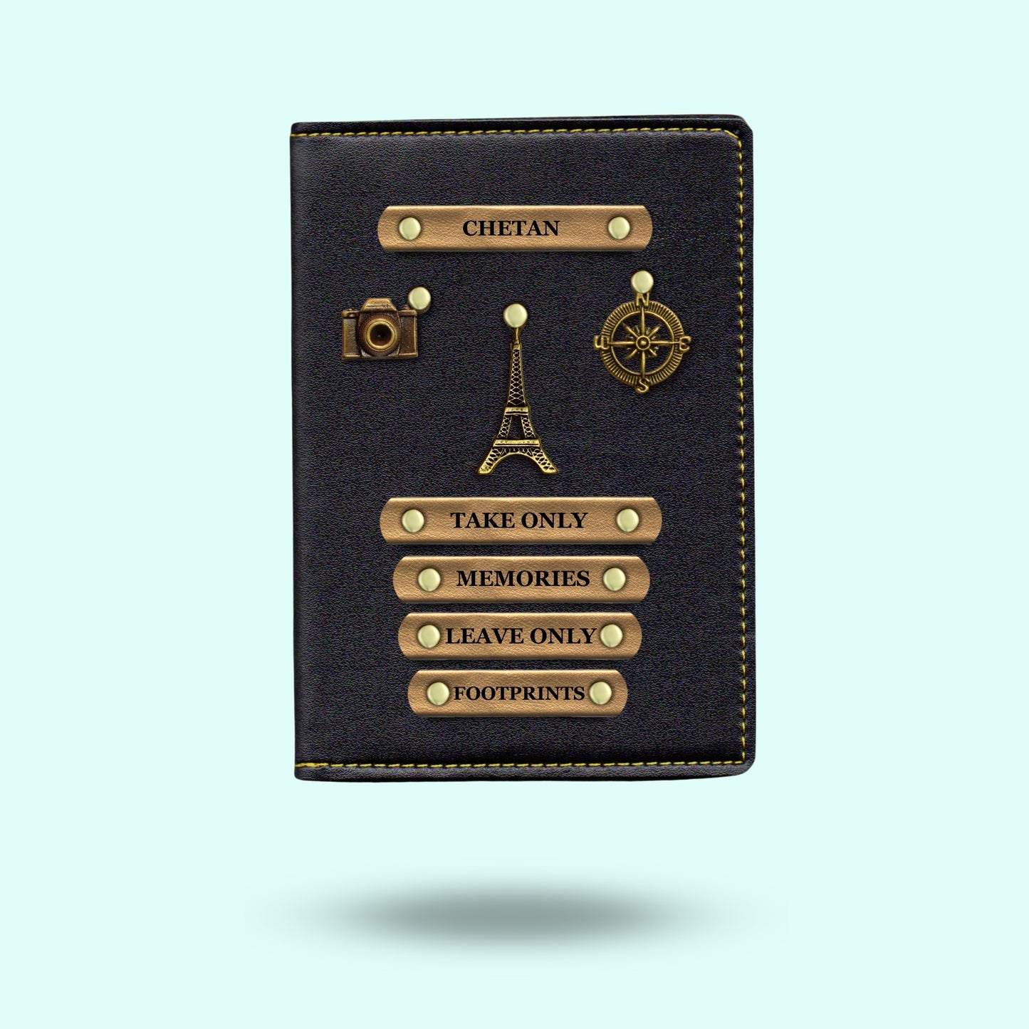 Personalised Passport Cover - Take Only Memories Leave Only Footprints
