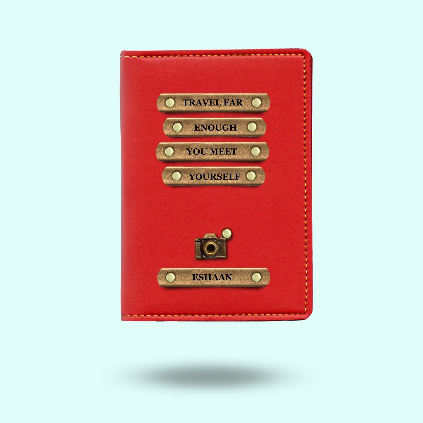 Personalised Passport Cover - Travel Far Enough, You Meet Yourself