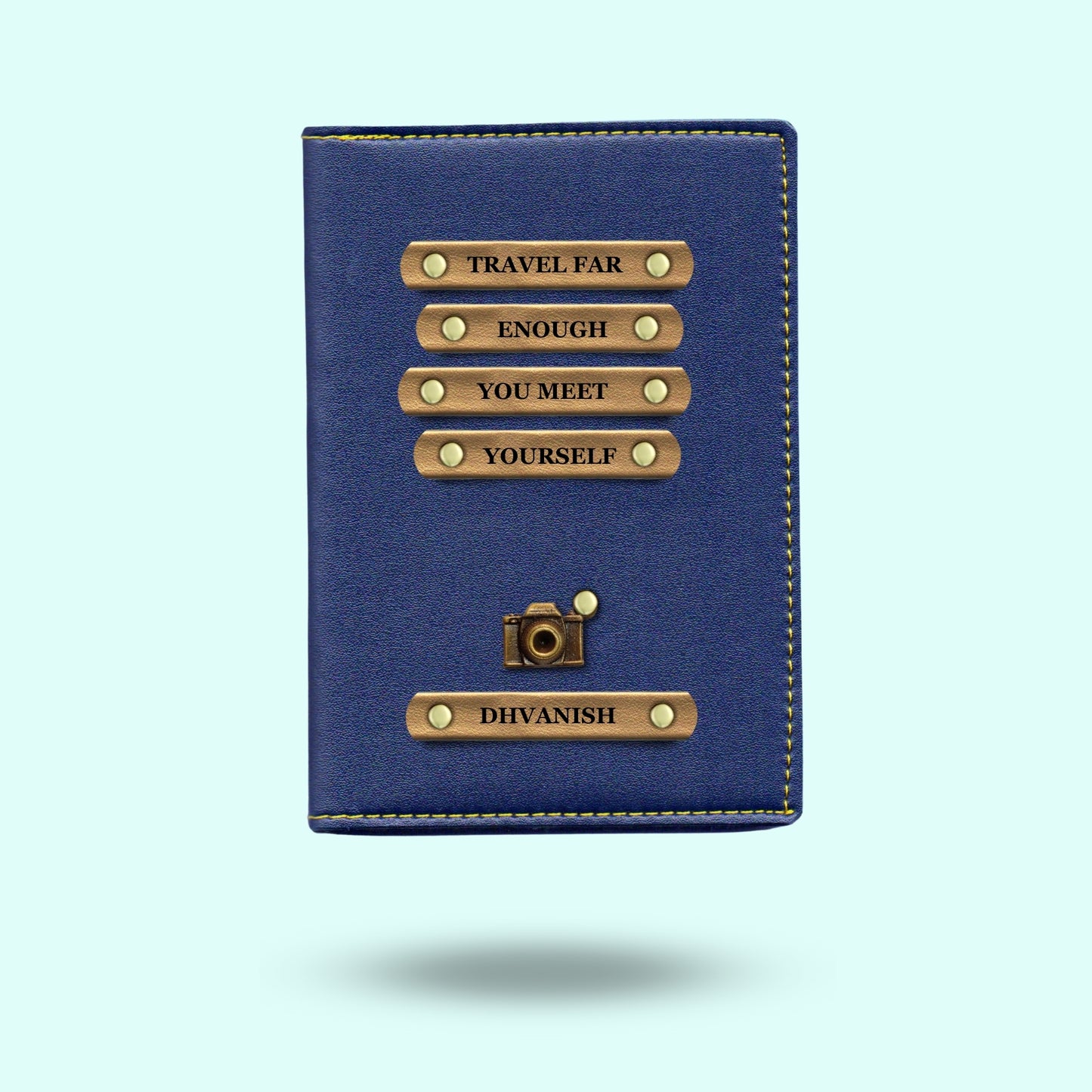 Personalised Passport Cover - Travel Far Enough, You Meet Yourself