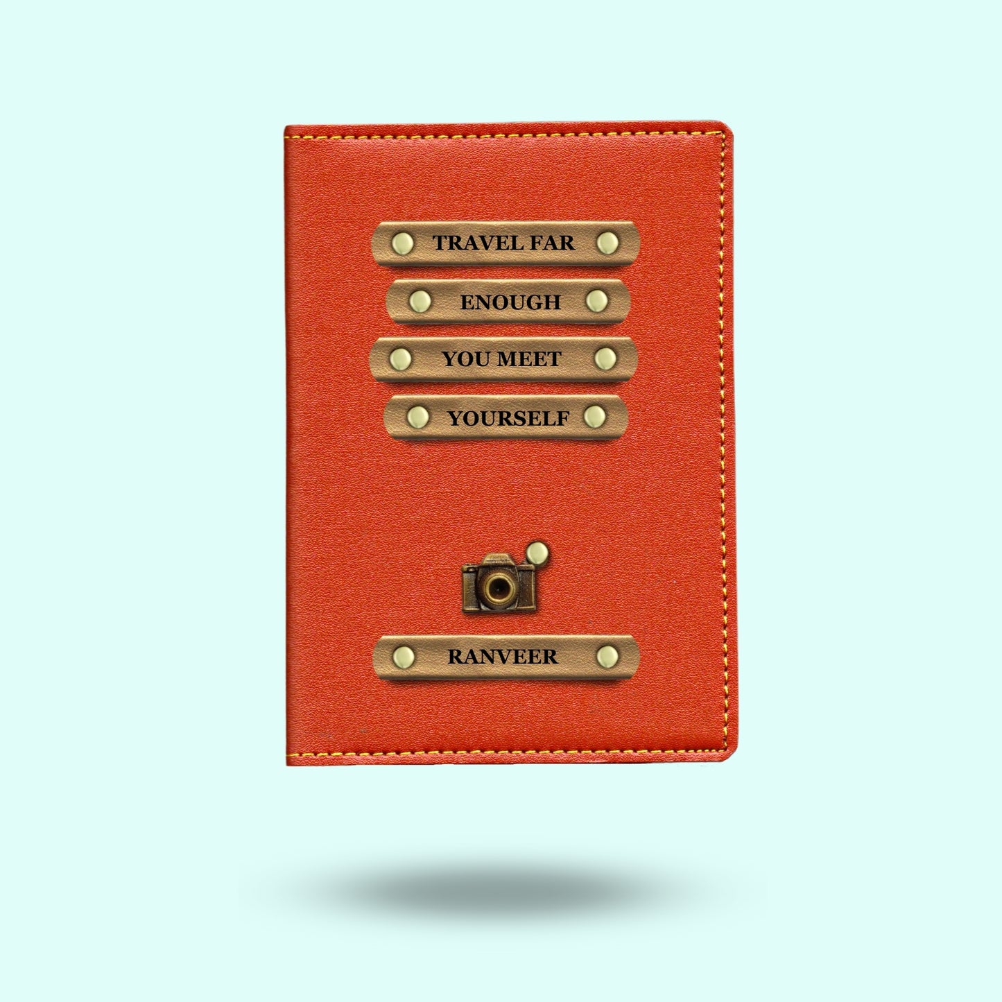 Personalised Passport Cover - Travel Far Enough, You Meet Yourself