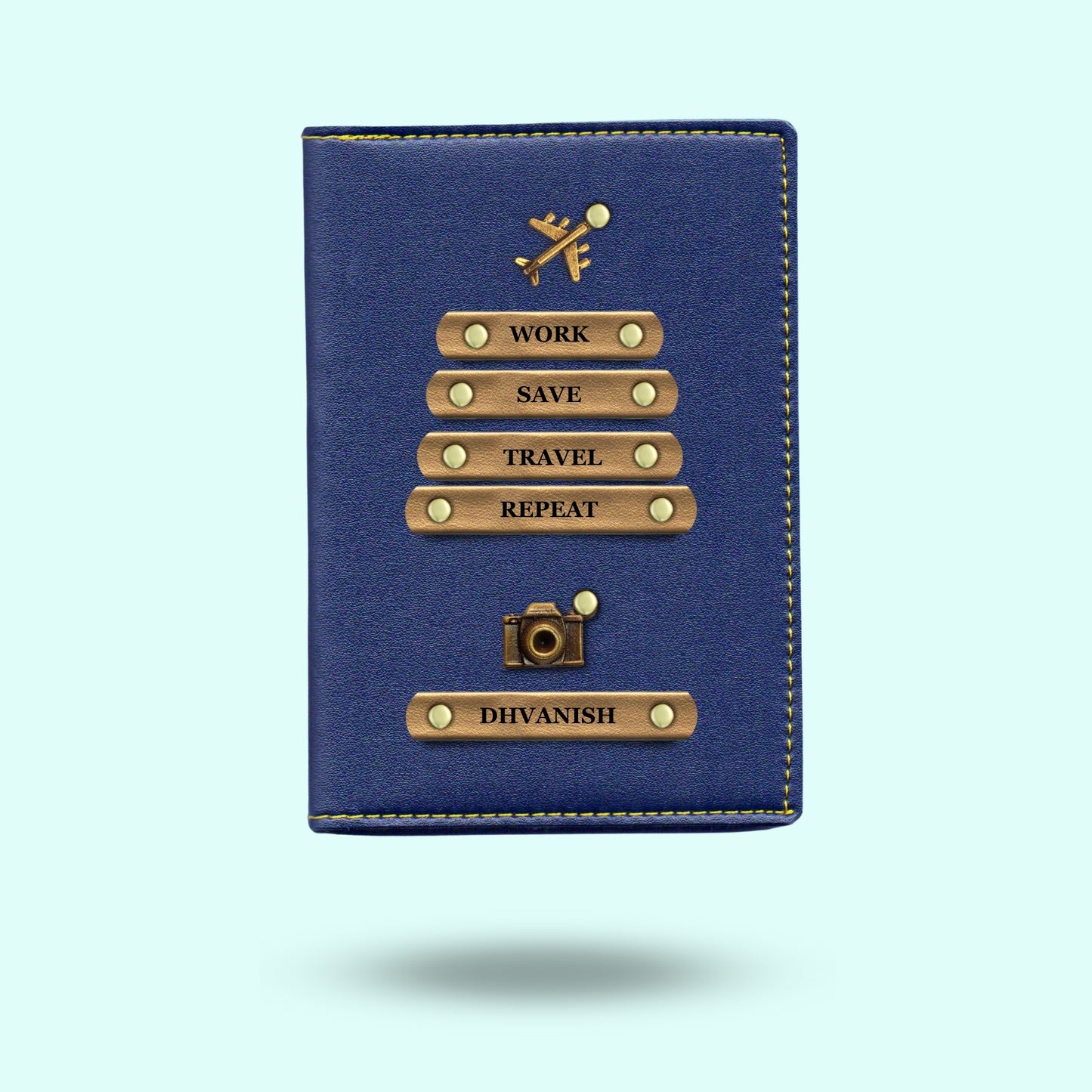Personalised Passport Cover - Work Save Travel Repeat