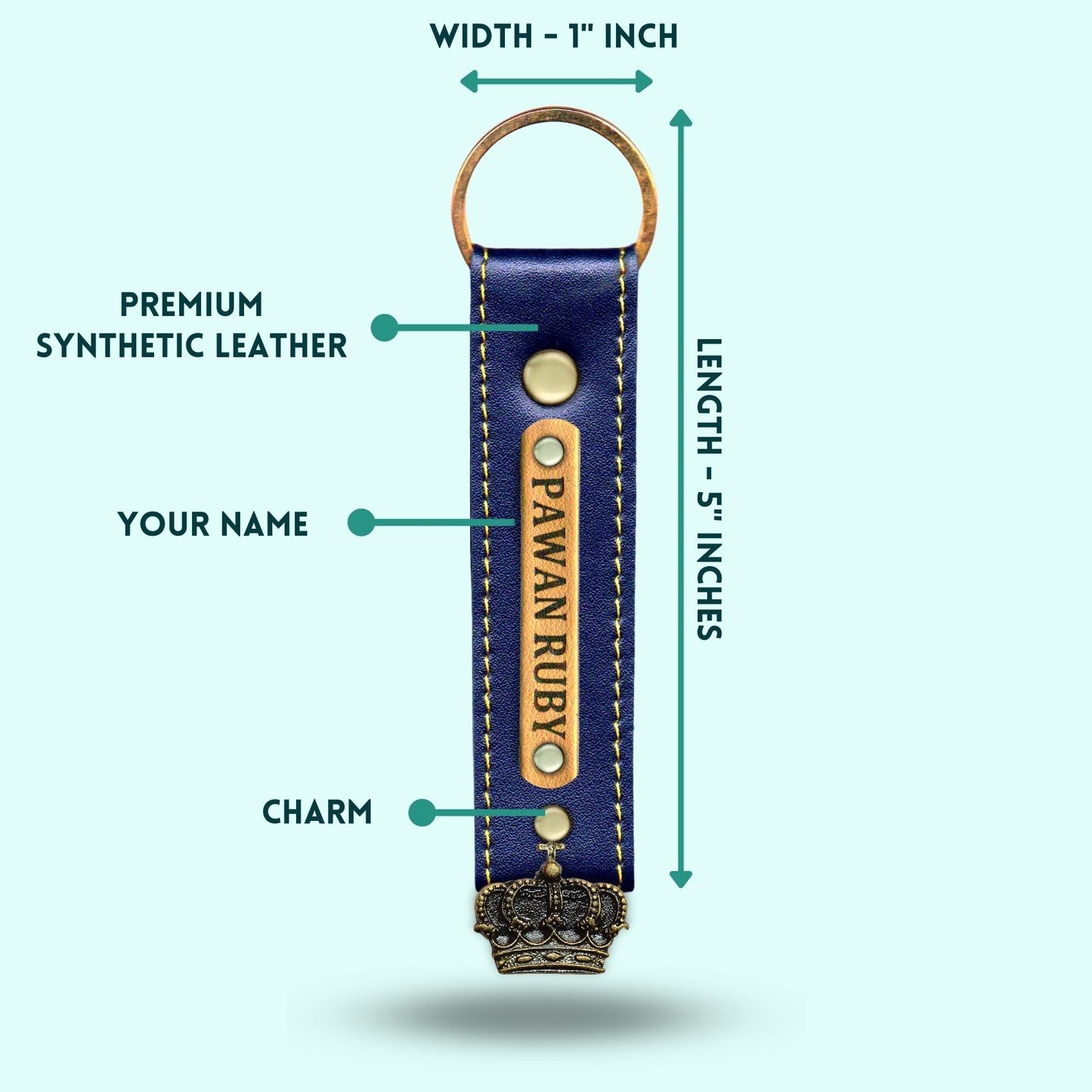 Personalized 3-in-1 Special Gift Hamper For Men - Blue - Includes 1 Free Keychain