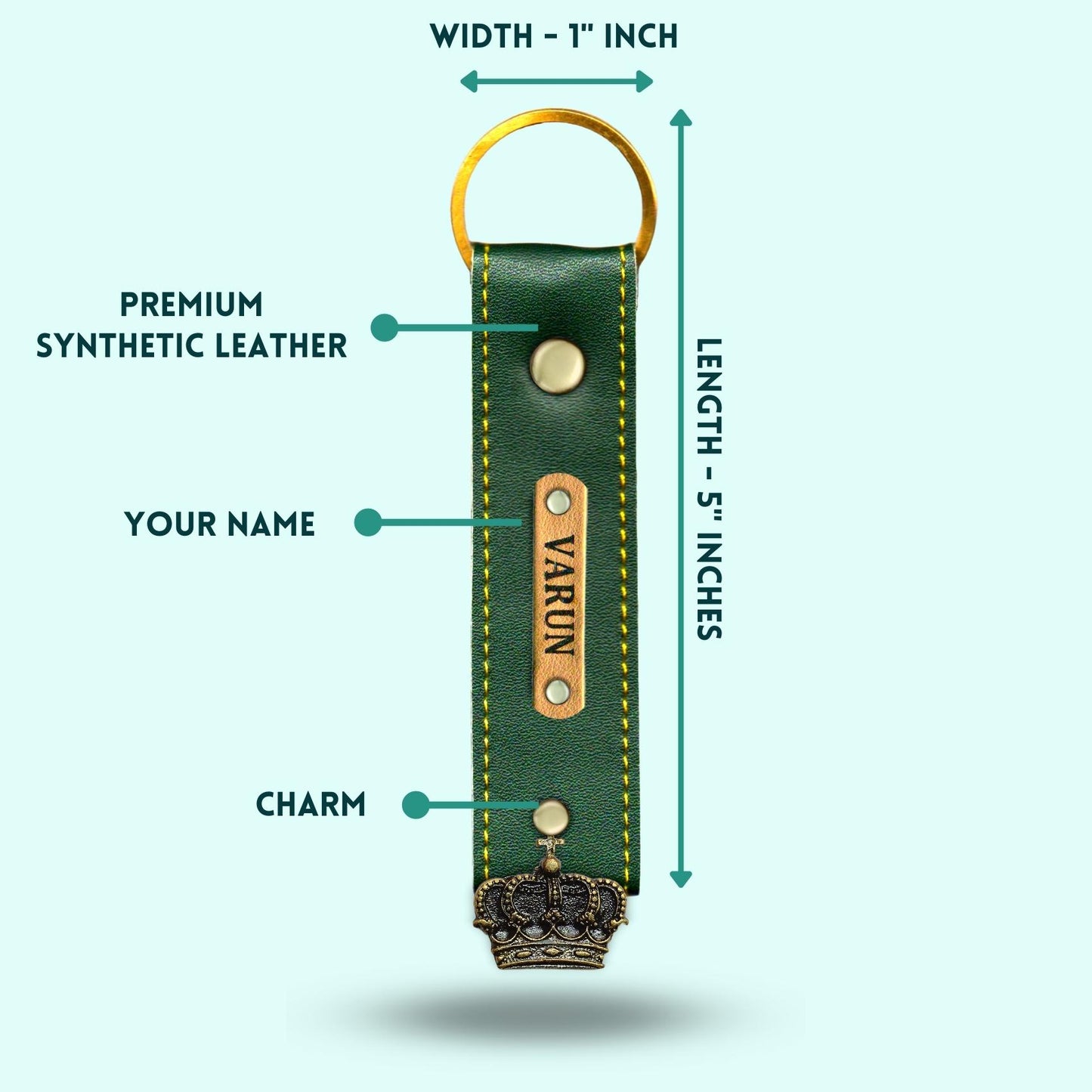 Personalized 3-in-1 Special Gift Hamper For Men - Green - Includes 1 Free Keychain