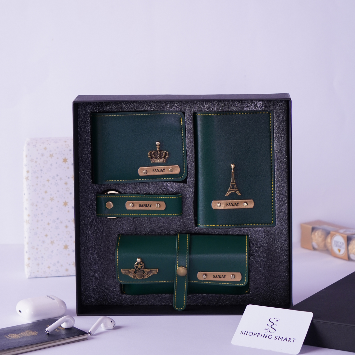 Personalized 4-in-1 Special Gift Hamper for Men - Includes 1 Free Sunglass Case