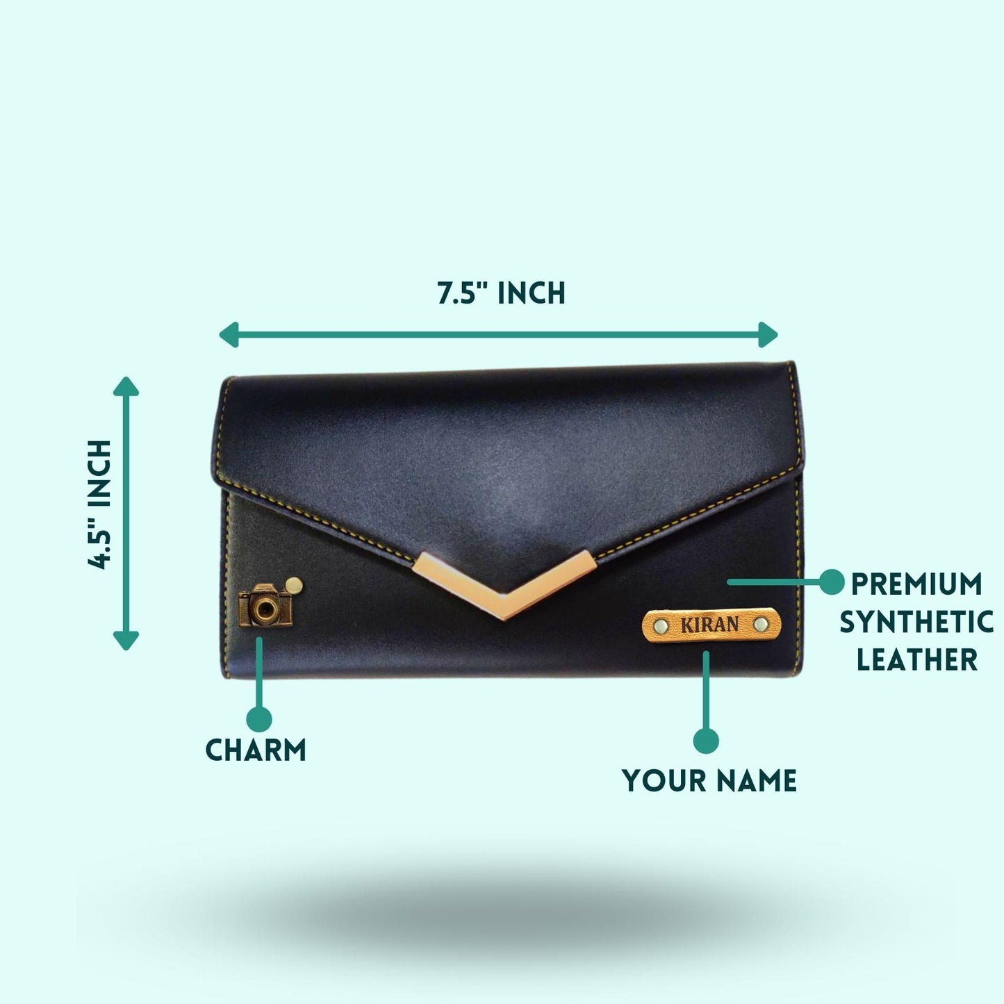 Personalized 4-in-1 Special Gift Hamper for Women - Includes 1 Free Sunglass Case - Black