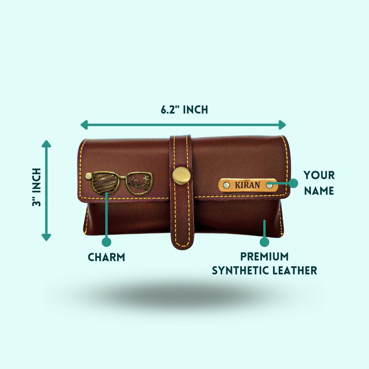 Personalized 4-in-1 Special Gift Hamper for Women - Includes 1 Free Sunglass Case - Dark Brown