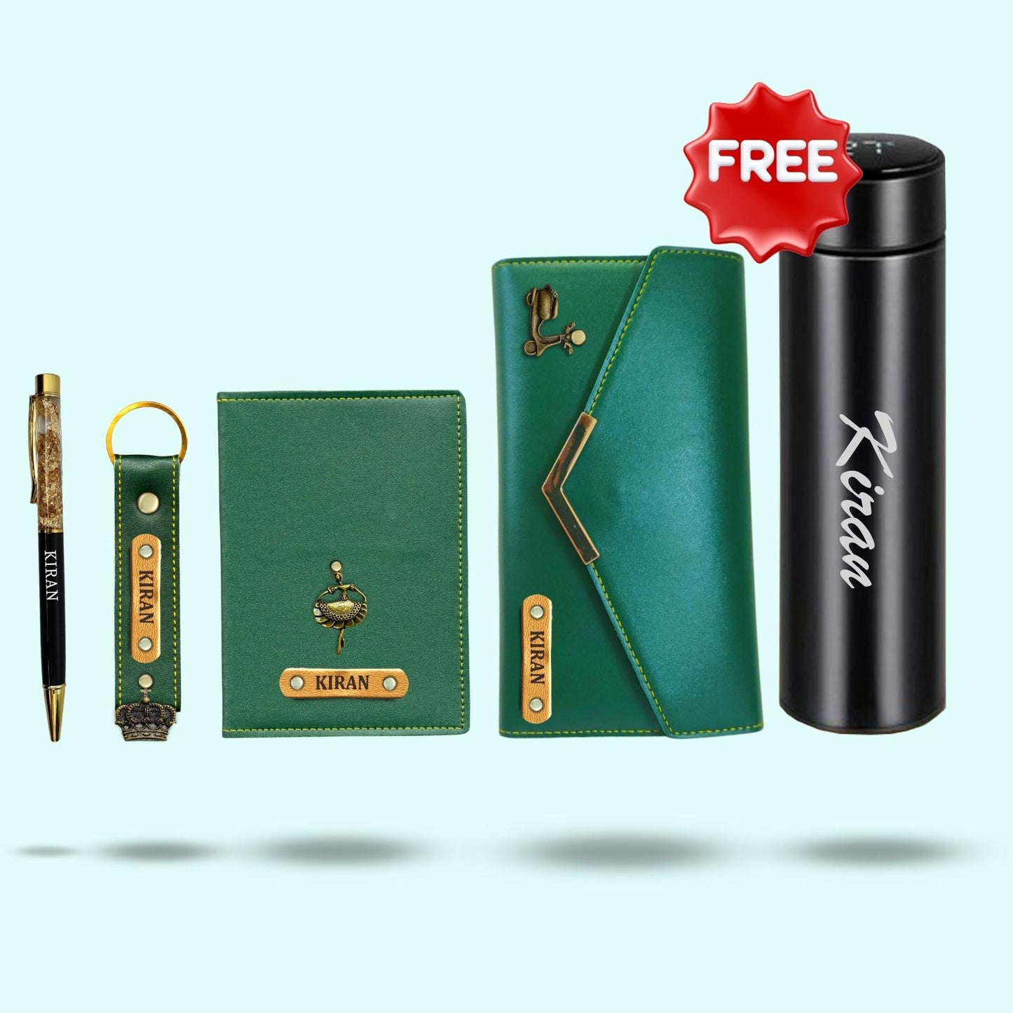 Personalized 5-in-1 Gift Hamper for Women - Includes 1 Free Bottle