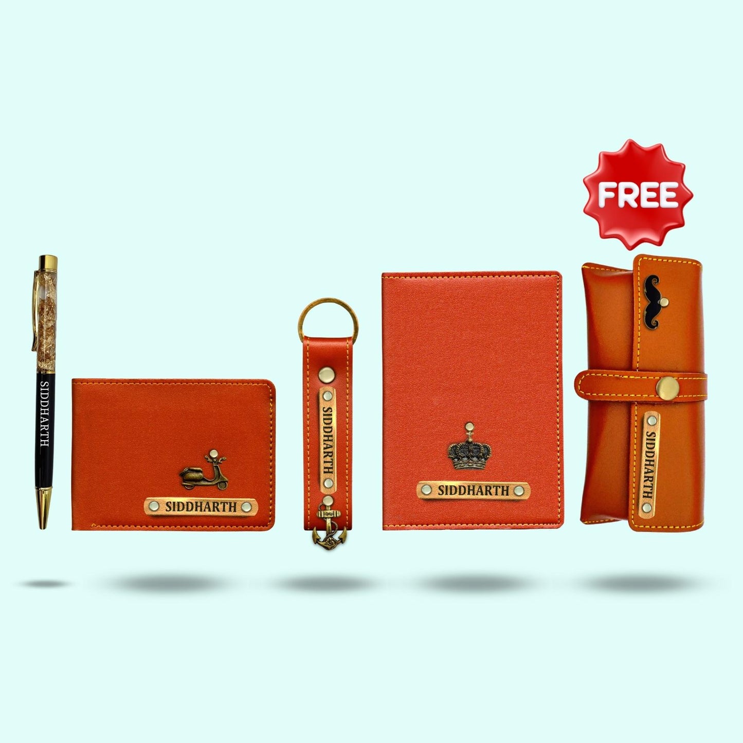 Personalized 5-in-1 Special Hamper for Him - Includes 1 Free Sunglass Case - Green