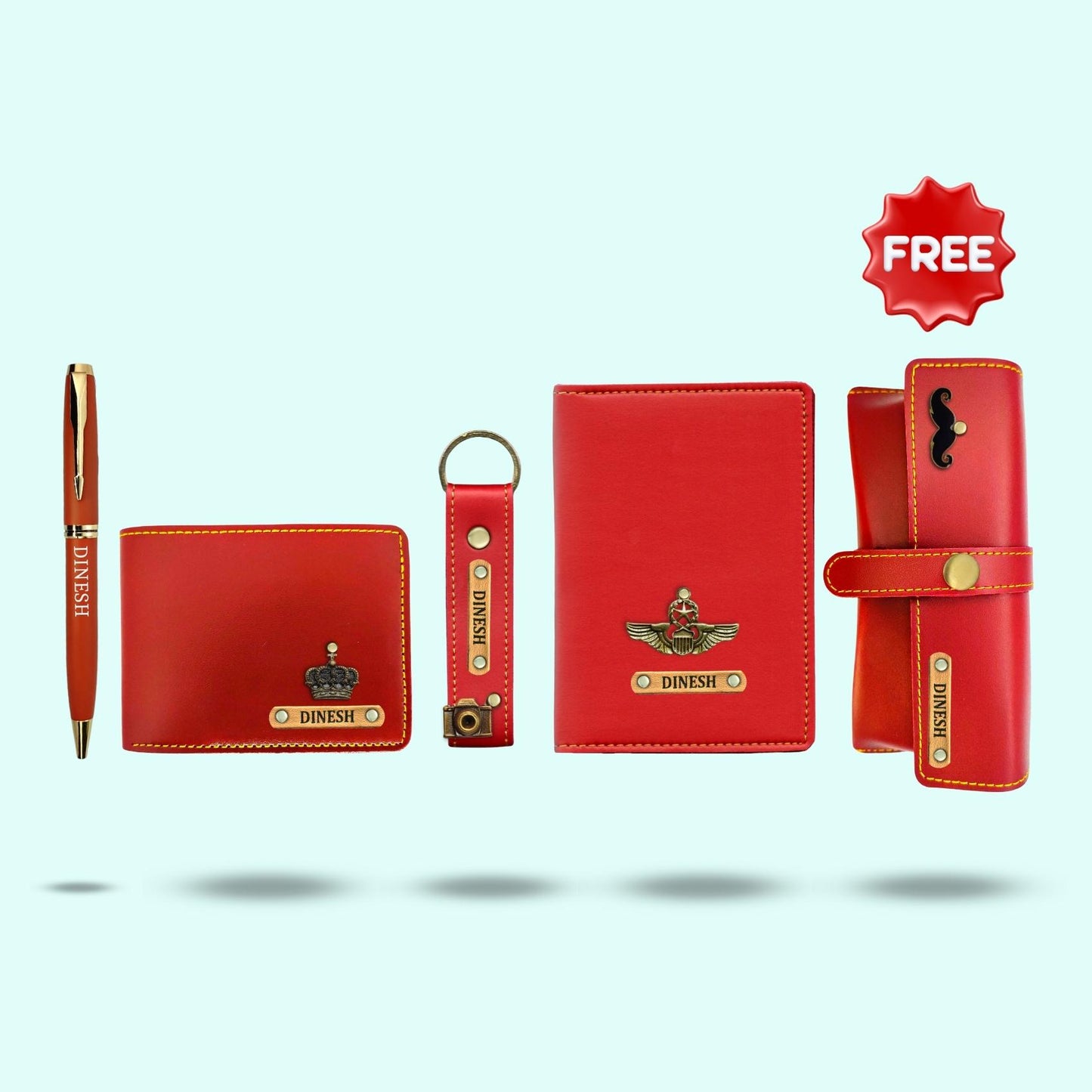Personalized 5-in-1 Special Hamper for Him - Includes 1 Free Sunglass Case - Green
