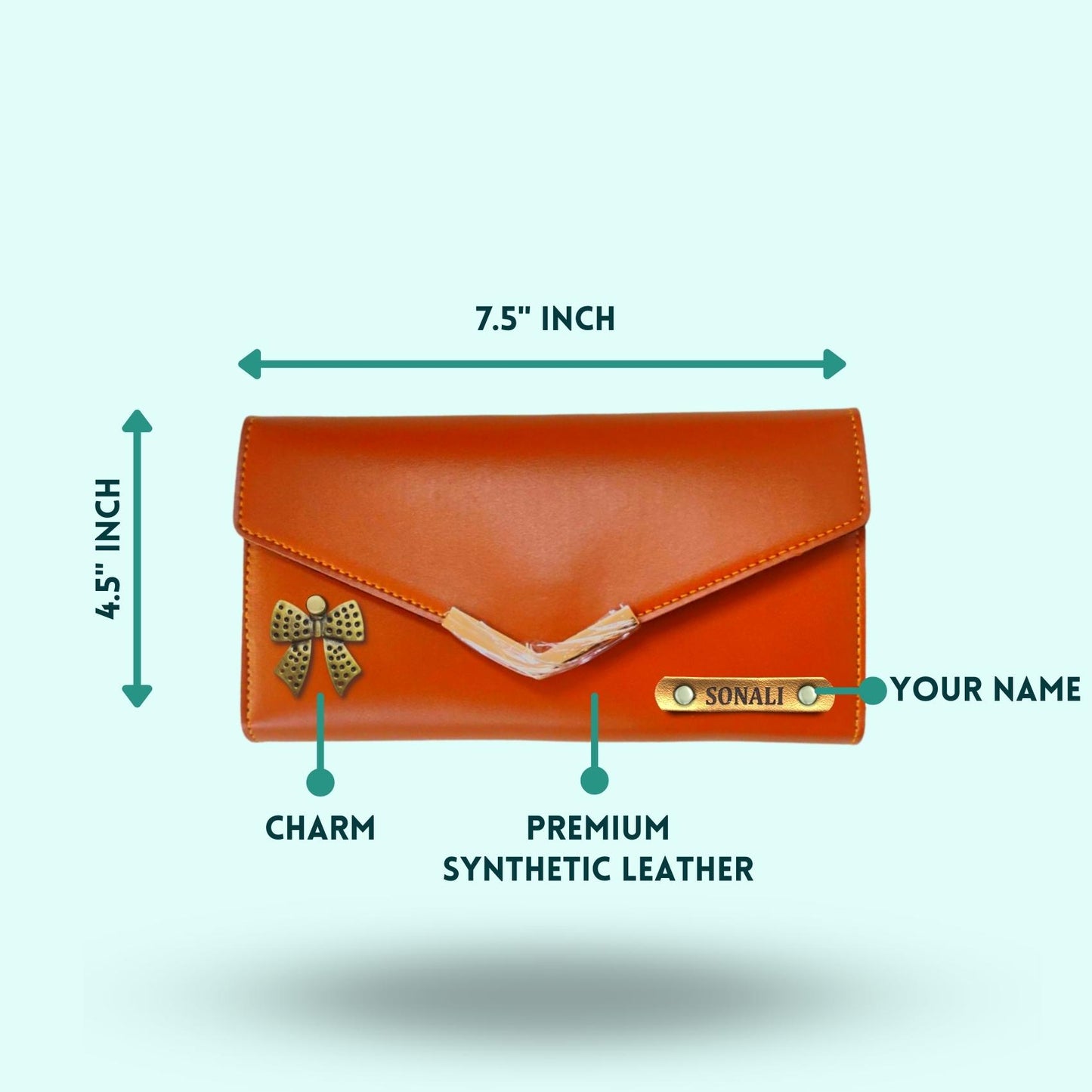 Personalized Wallets For Couples - Tan