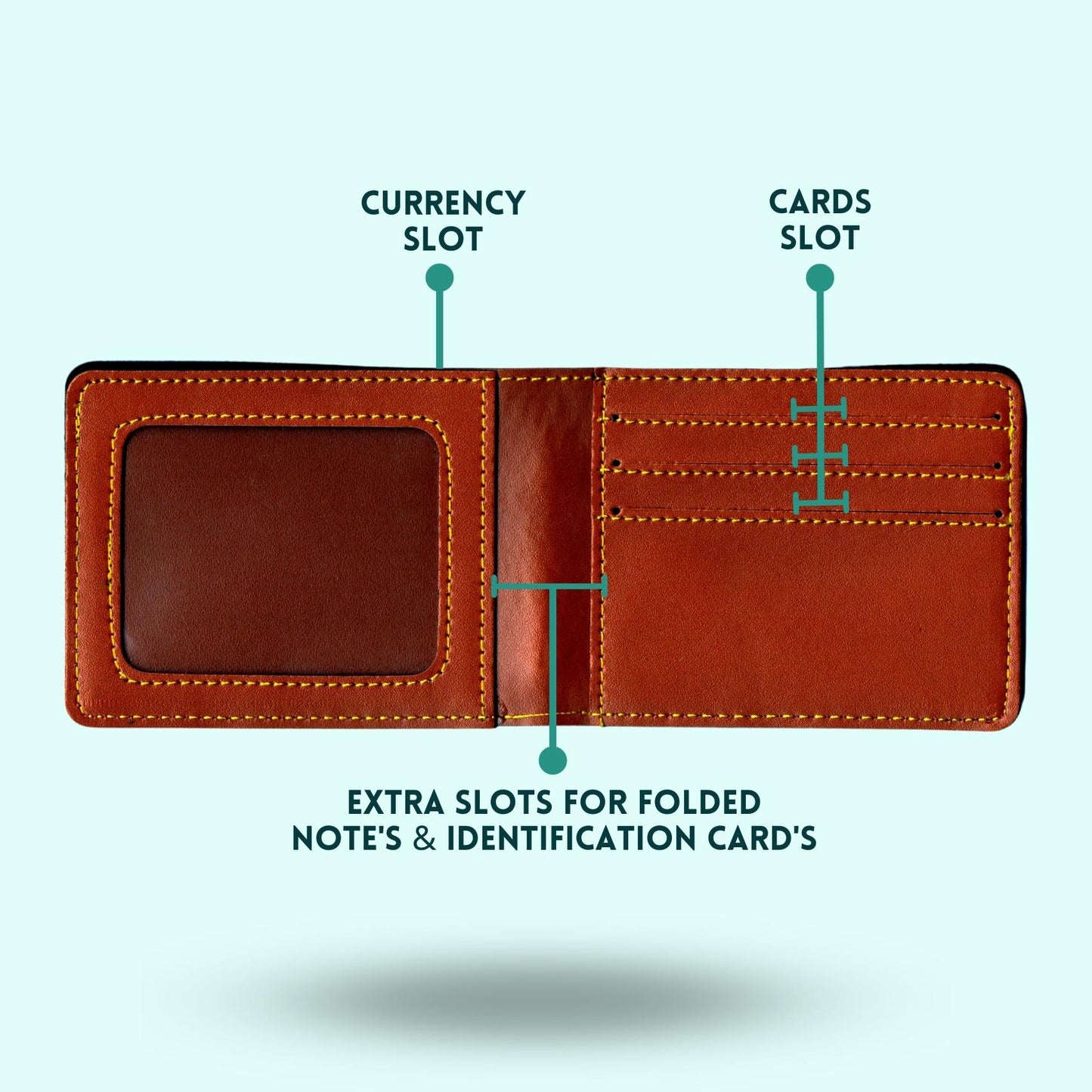 Personalized Wallets For Couples - Tan