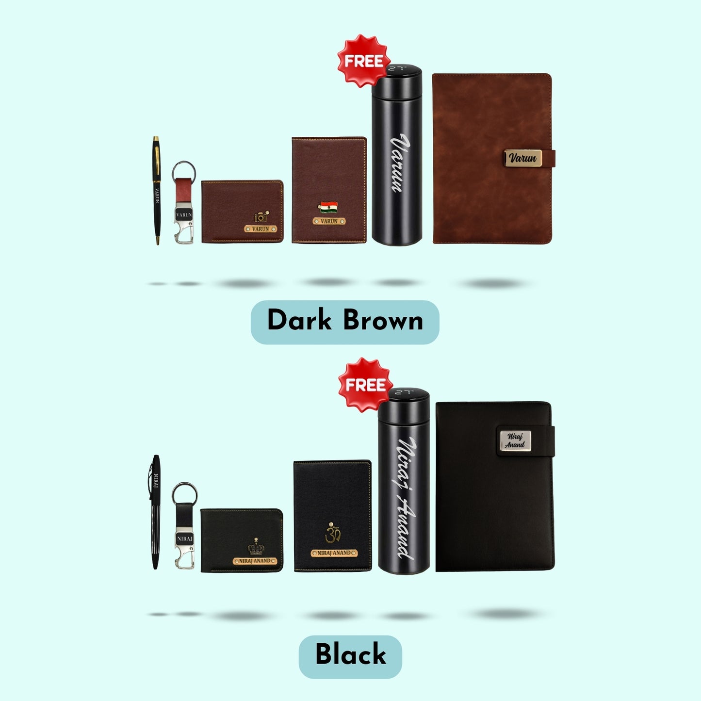 Personalized Essential 6-in-1 Hamper For Men - Includes 1 Free Bottle