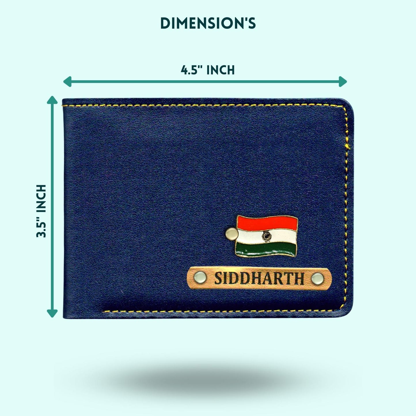 Personalized Mens Wallet With Charm