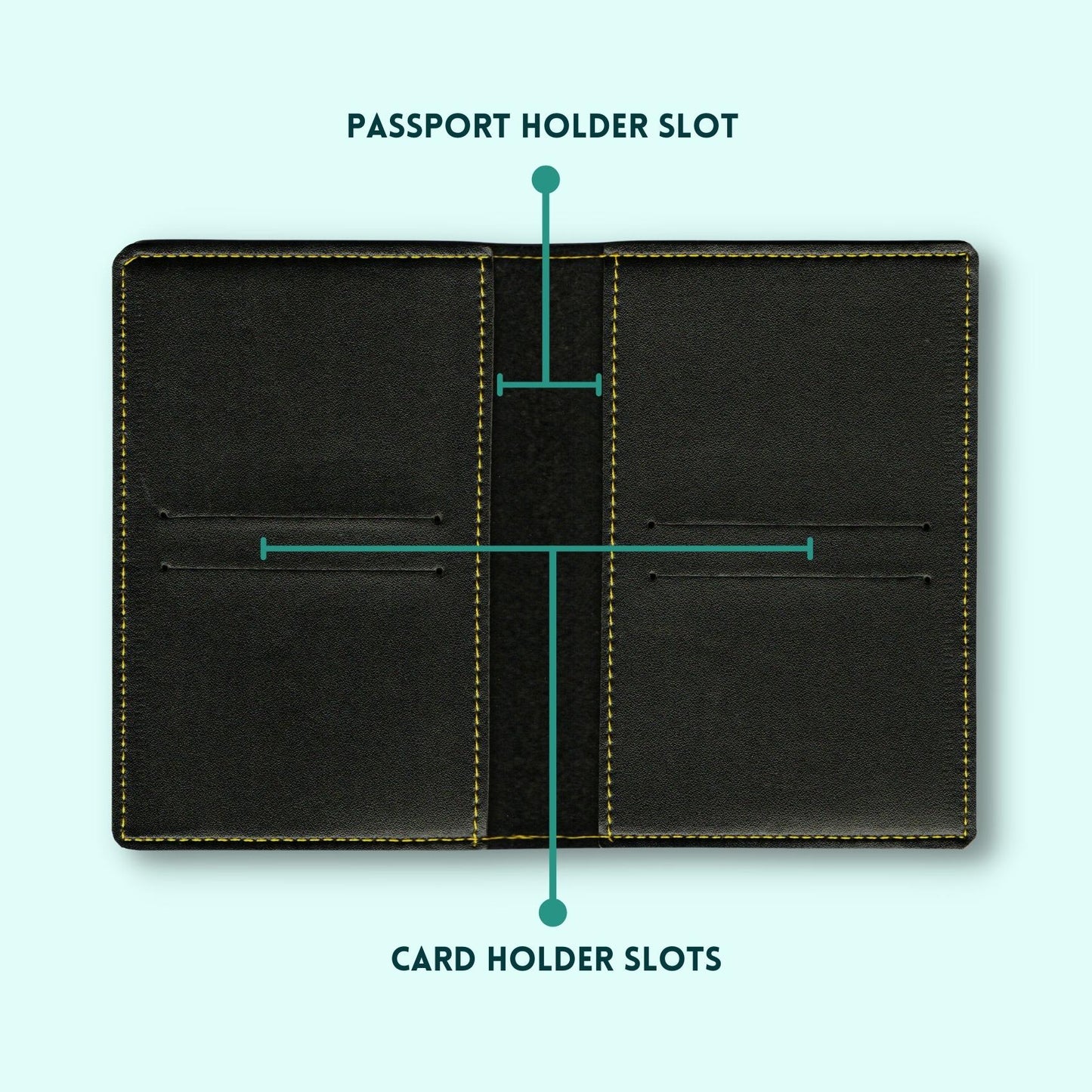 Personalized Passport Cover - Black Edition Name